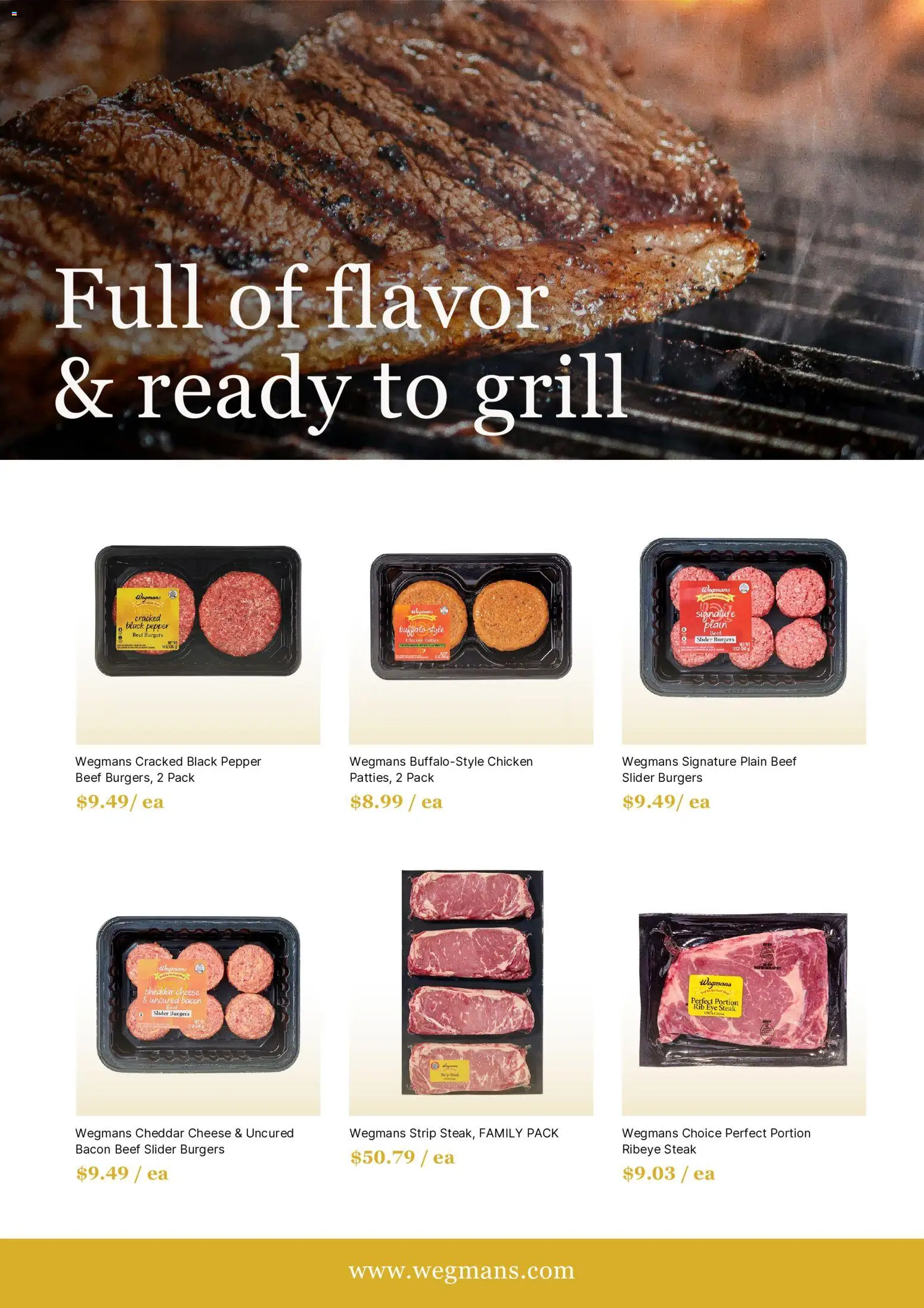 Wegmans Weekly Ad - valid from 01.05.2026 | Page: 5 | Products: Cheese, Beef, Pepper, Grill