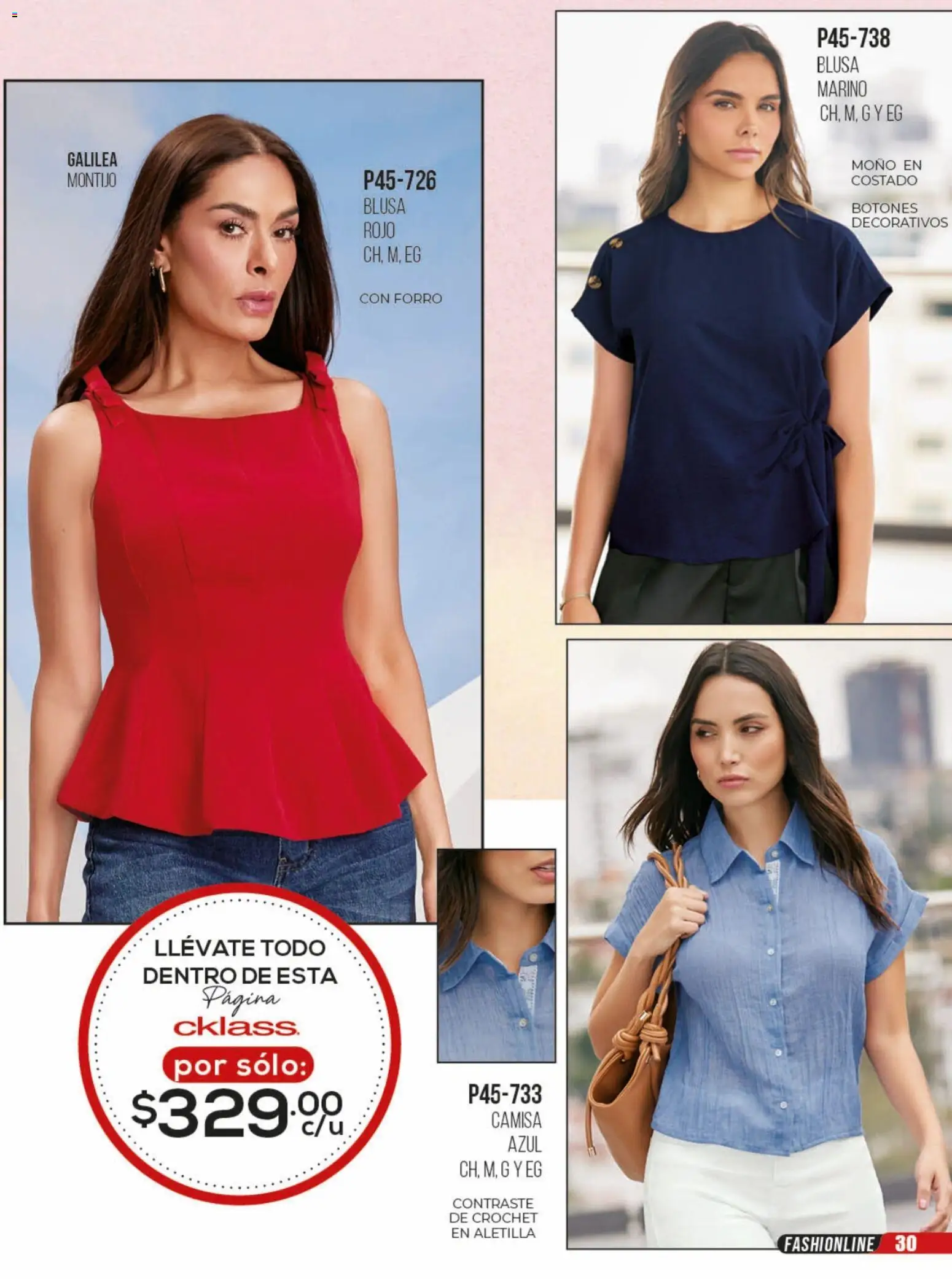 Nuevas ofertas de Cklass válidas en toda la República Mexicana desde el 23/06/2026. ¡Encuentra las mejores ofertas en Cklass catálogo Rebajas sobre rebajas ropa! | Página: 31 | Productos: Blusa, Camisa, Moño