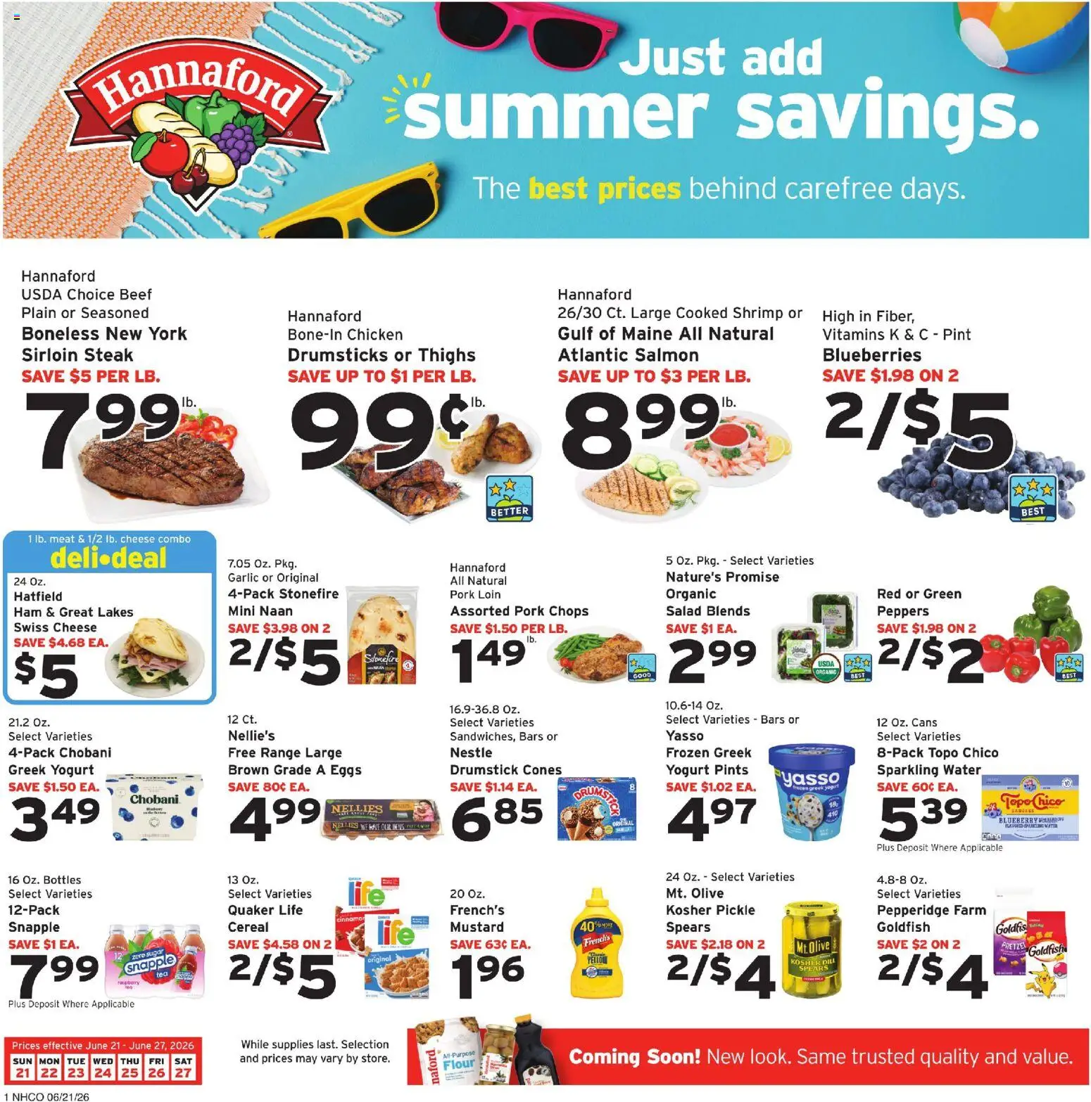 Hannaford Weekly Ad - valid from 21.06.2026 | Page: 1