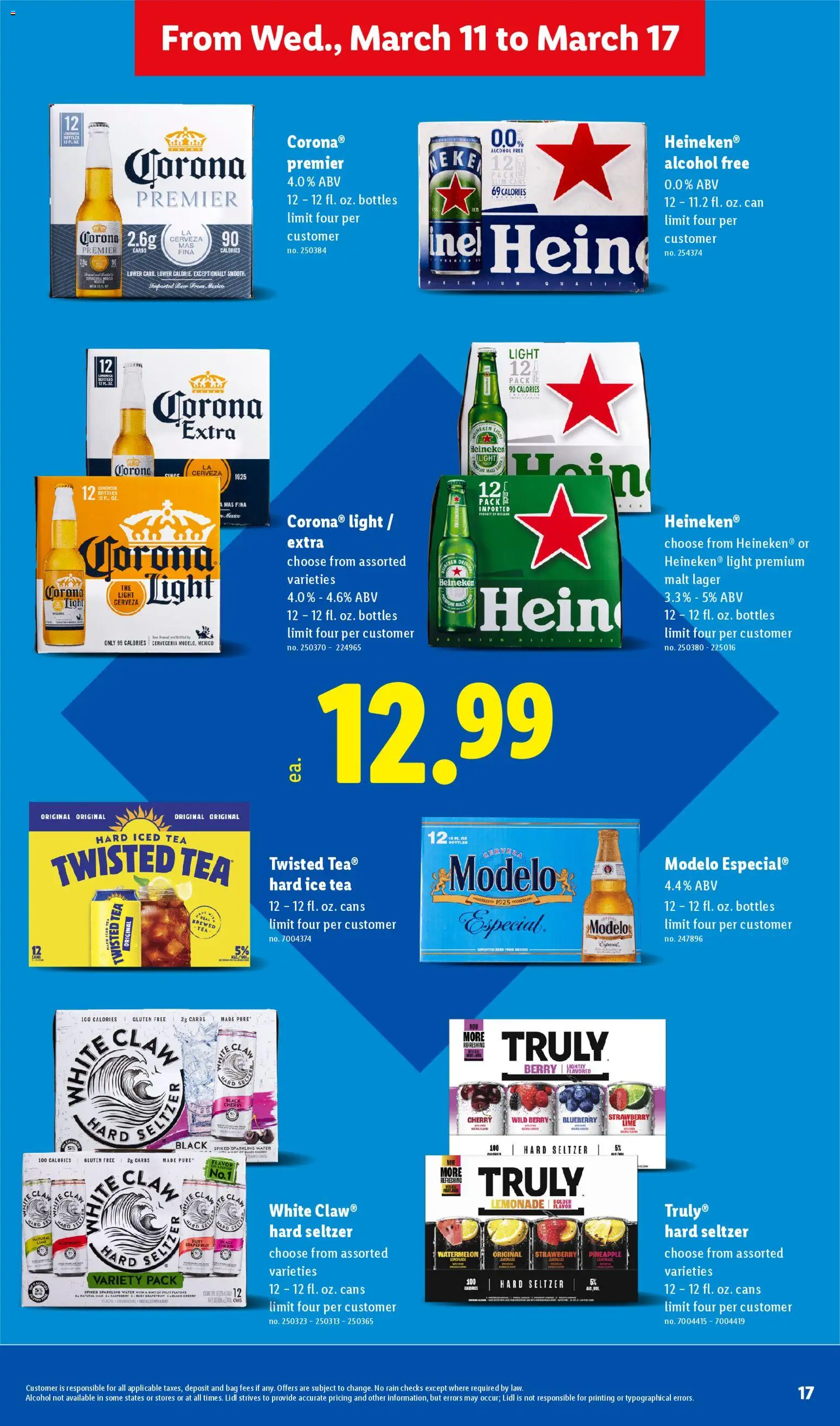 Lidl Weekly Ad - valid from 11.03.2026 | Page: 17 | Products: Tea, Pineapple, Grapefruit, Bag