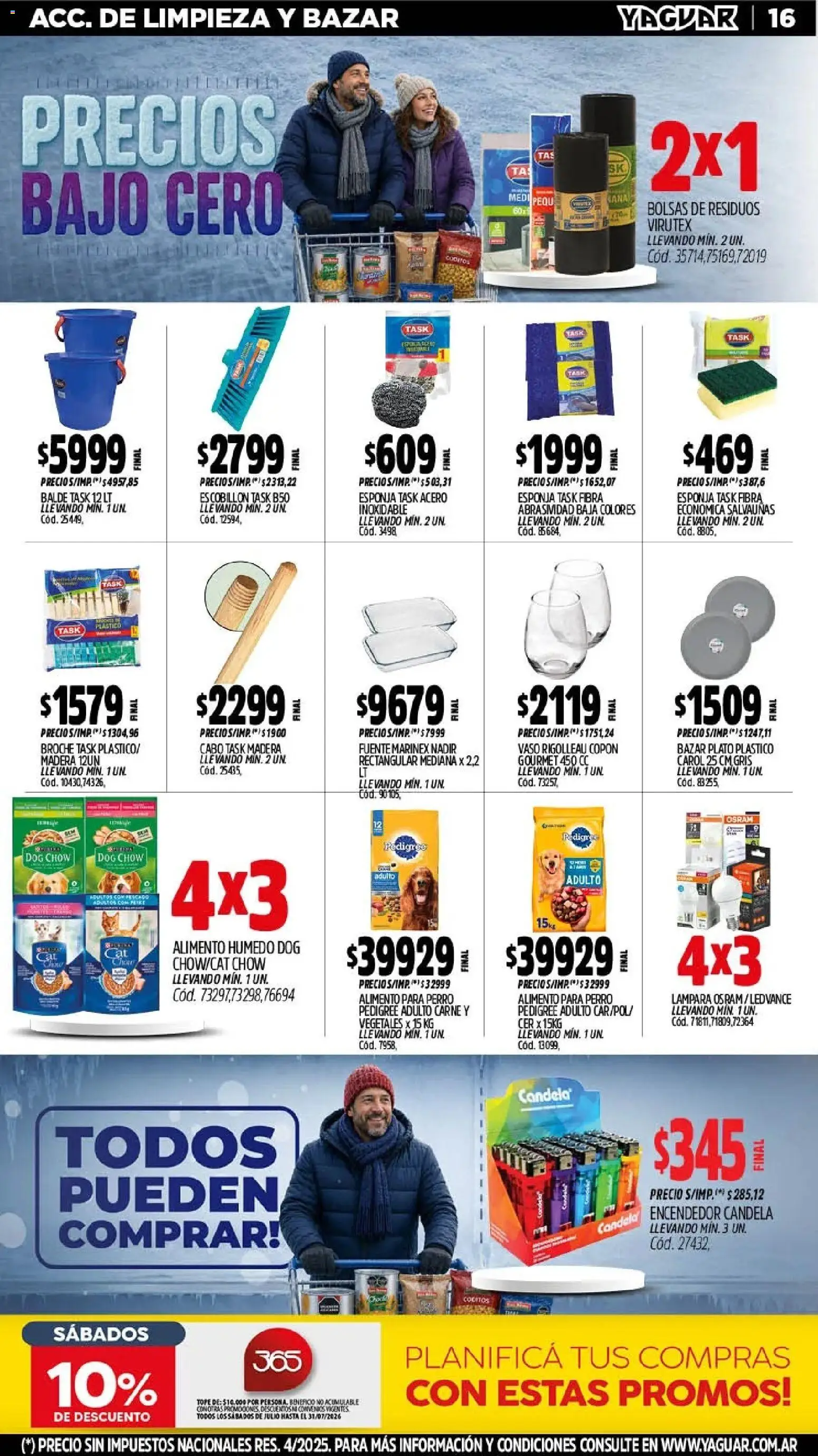 Yaguar - Oferta Semanal Misiones │ válido desde el 20/07/2026 | Página: 15 | Productos: Encendedor, Lámpara, Esponja, Escobillon