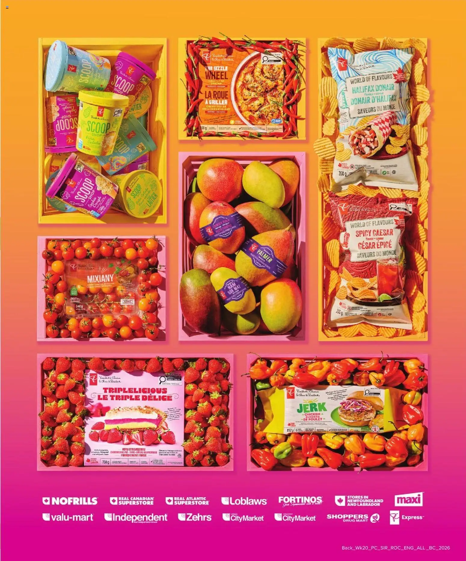 No Frills flyer valid from 14.05.2026 | Page: 36 | Products: Chips, Ice cream, Chicken, Tomatoes