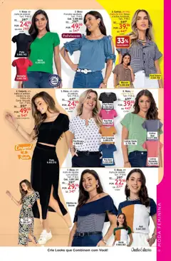 Quatro Estações - Catálogo 05-06-07 - Pré-Visualização do folheto da loja Quatro Estações, válido de 01.05.2026 | Página: 9 | Produtos: Poá, Saia, Blusa, Algodão