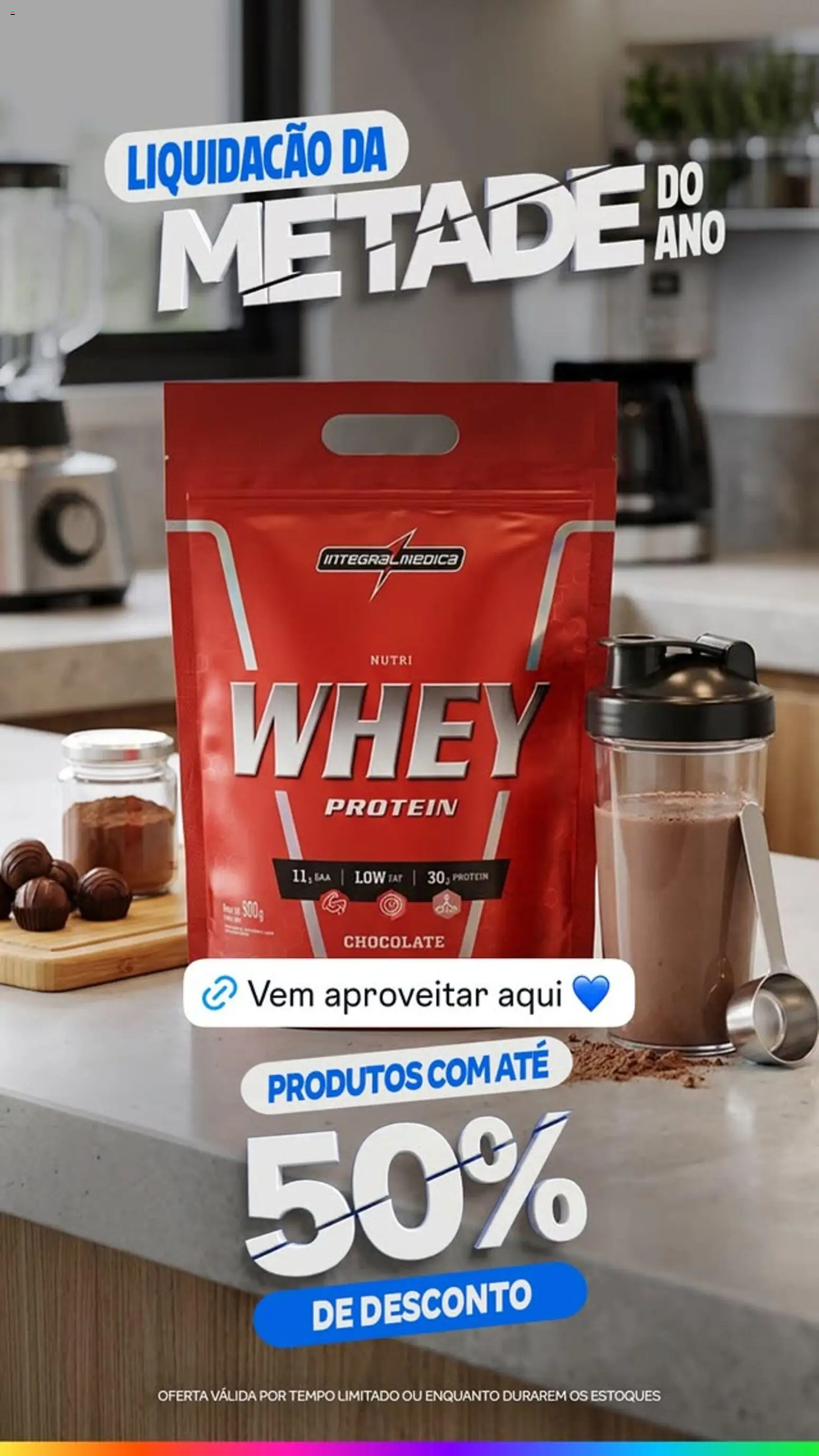 Magazine Luiza Folheto - válido de 03/07/2026 | Página: 2 | Produtos: Chocolate, Whey protein