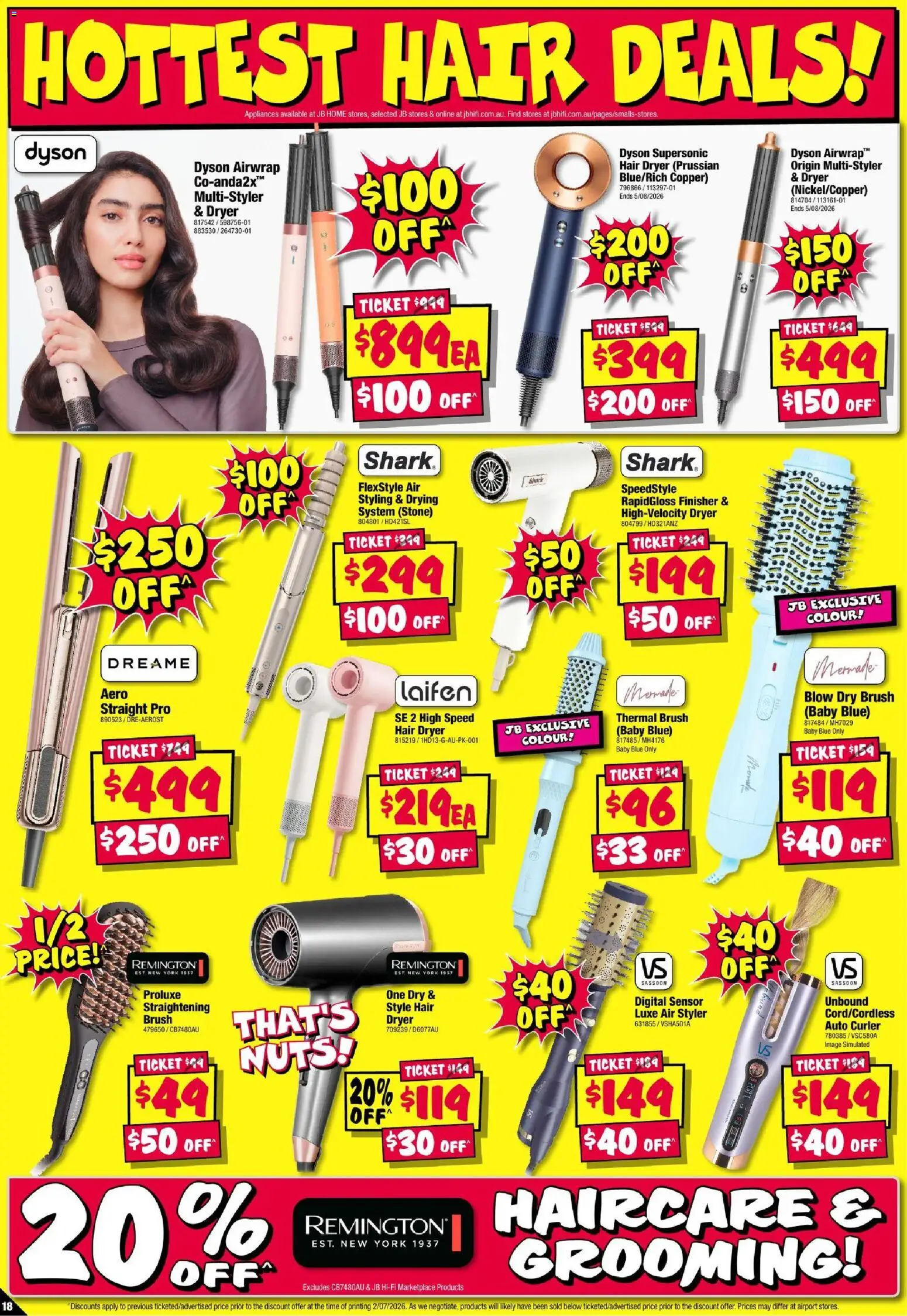 JB Hi-Fi catalogue - valid from 16/07/2026 | Page: 18 | Products: Brush, Nuts, Dryer, Hair dryer