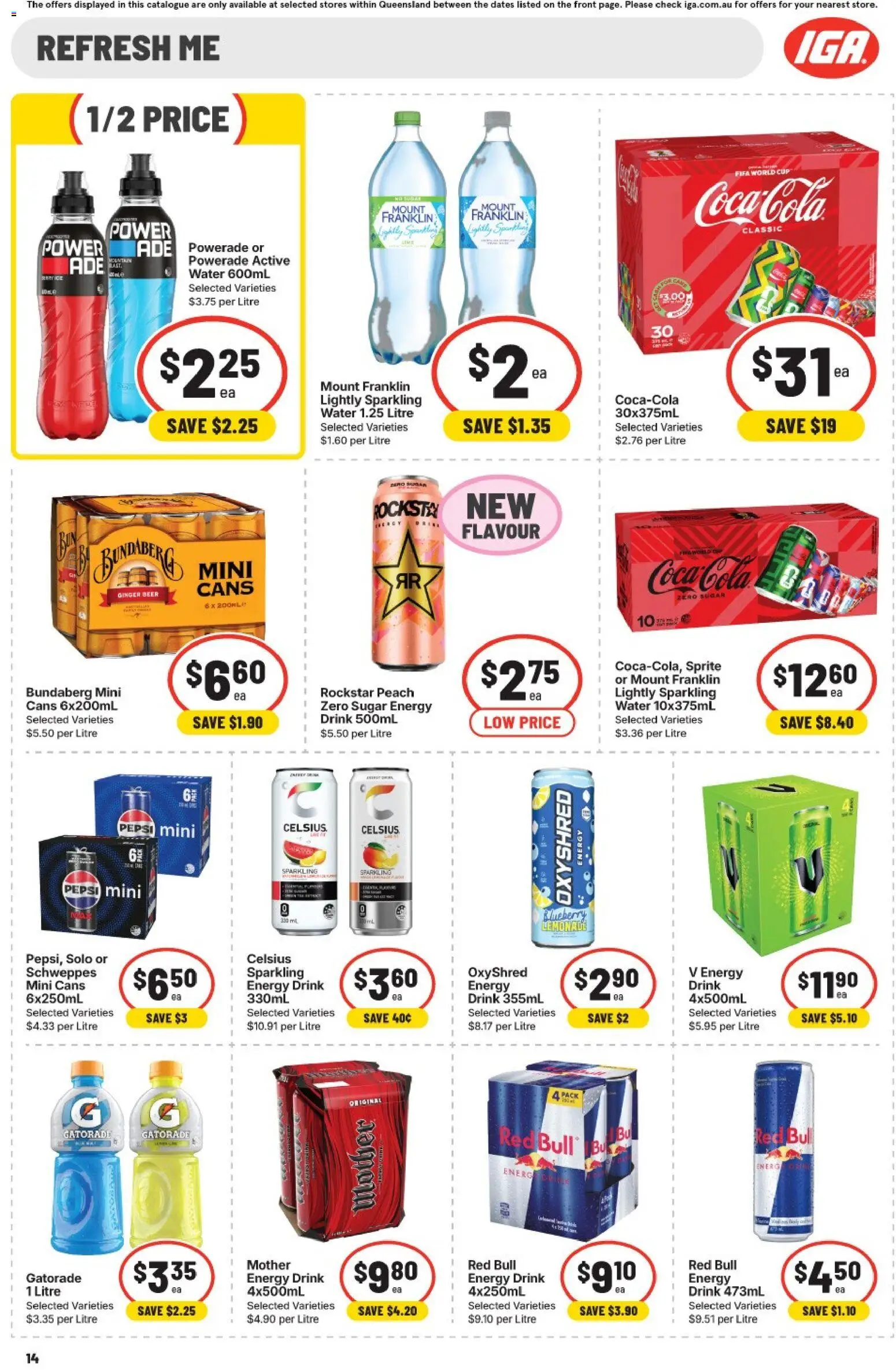 IGA catalogue - valid from 15/07/2026 | Page: 14 | Products: Milk, Chocolate, Sugar, Bag