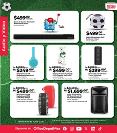 Vista previa de Office Depot catálogo, nuevo folleto de la tienda, válido en México a partir del 01/06/2026 | Página: 3 | Productos: Audio, Bocina, Barra, Video