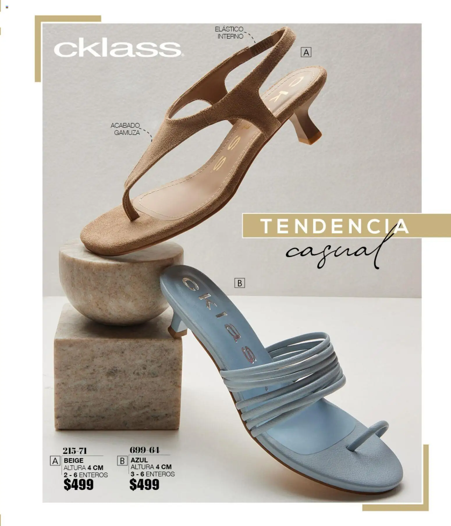 Nuevas ofertas de Cklass válidas en toda la República Mexicana desde el 08/07/2026. ¡Encuentra las mejores ofertas en Cklass catálogo Sandalias! | Página: 19 | Productos: Gamuza