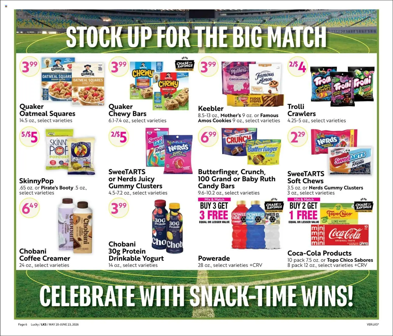 Lucky Supermarkets Big Book of Savings - valid from 20.05.2026 | Page: 6 | Products: Yogurt, Coffee, Cookies, Sugar