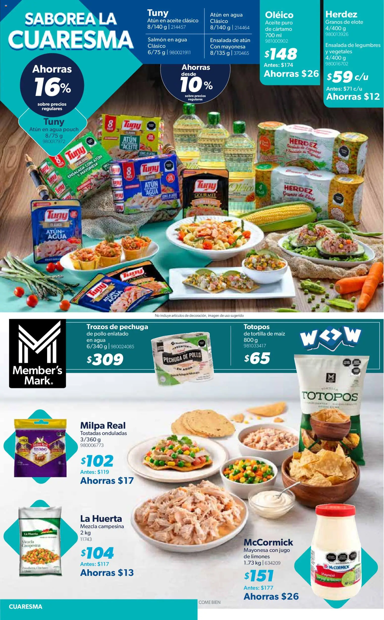 Nuevas ofertas de Sam's Club válidas en toda la República Mexicana desde el 03/03/2026. ¡Encuentra las mejores ofertas en Sam's Club catálogo! | Página: 2 | Productos: Pollo, Salmón, Atún, Legumbres