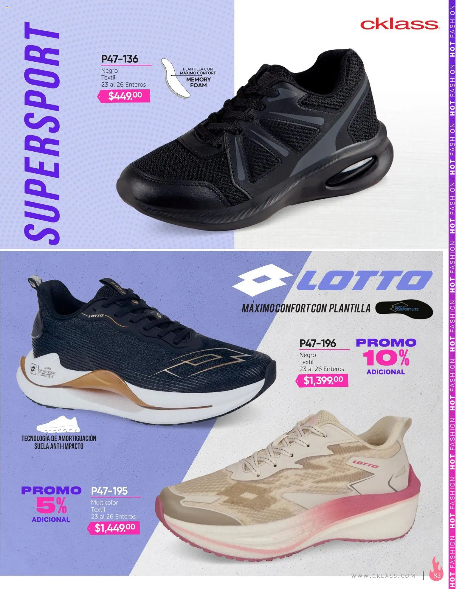 Nuevas ofertas de Cklass válidas en toda la República Mexicana desde el 03/08/2026. ¡Encuentra las mejores ofertas en Cklass catálogo Hot Fashion Calzado! | Página: 83