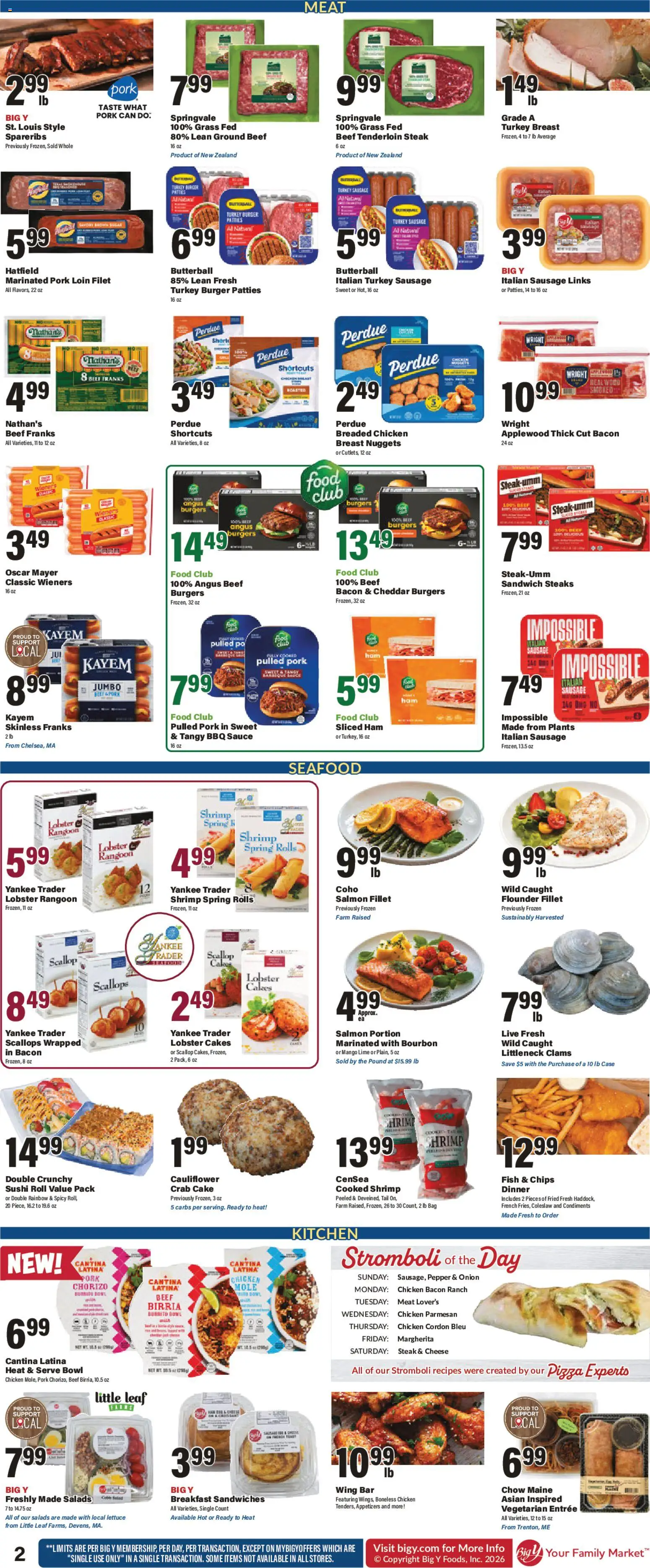 Big Y Weekly Ad - valid from 28.05.2026 | Page: 3 | Products: Beef, Chips, Sausage, Cauliflower