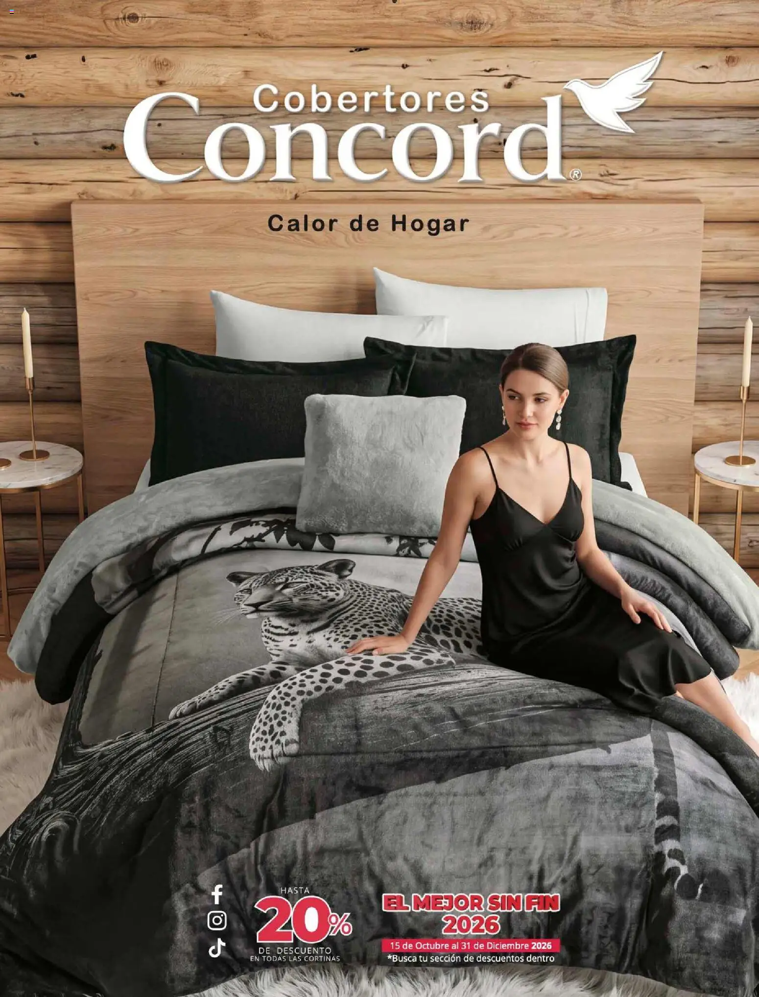 Nuevas ofertas de Colchas Concord válidas en toda la República Mexicana desde el 15/10/2026. ¡Encuentra las mejores ofertas en Colchas Concord catálogo Colección Cobertor Calor de Hogar! | Página: 1