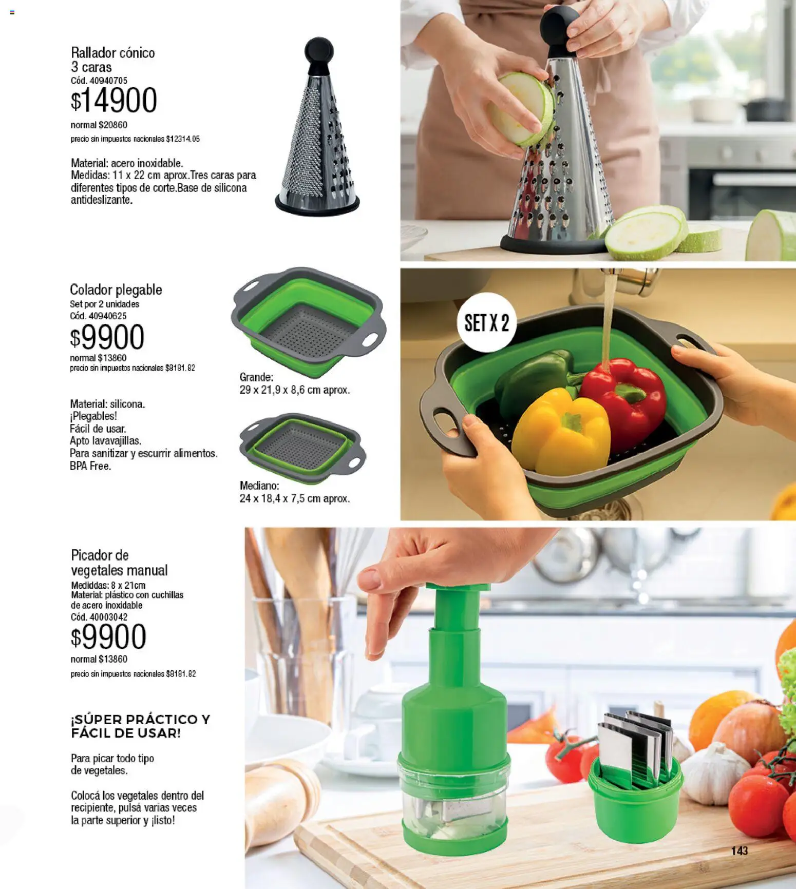 Millanel - Catálogo │ válido desde el 17/08/2026 | Página: 143 | Productos: Rallador, Colador