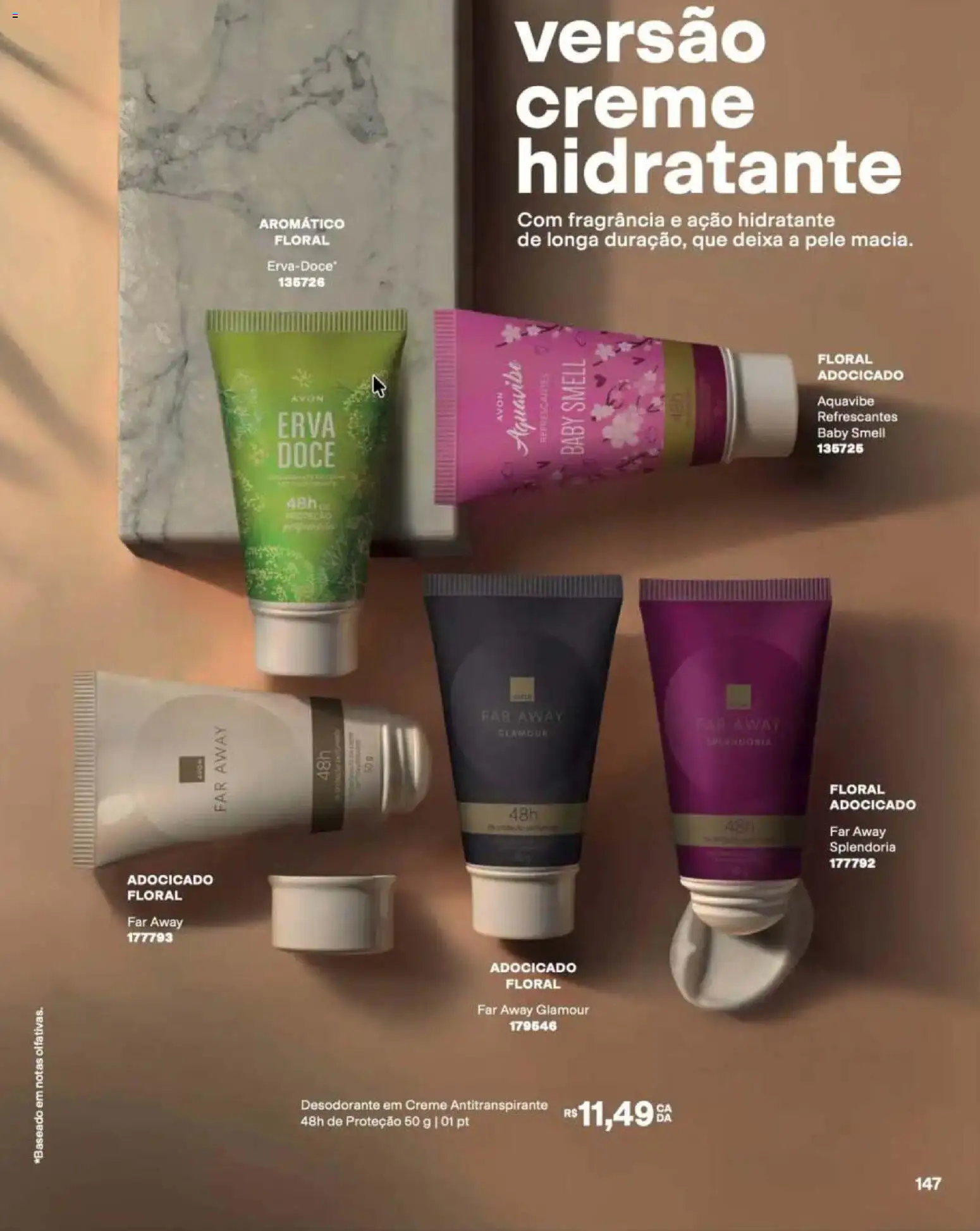Avon Folheto - válido de 12/10/2026 | Página: 149 | Produtos: Fragrância, Creme hidratante, Creme, Doce