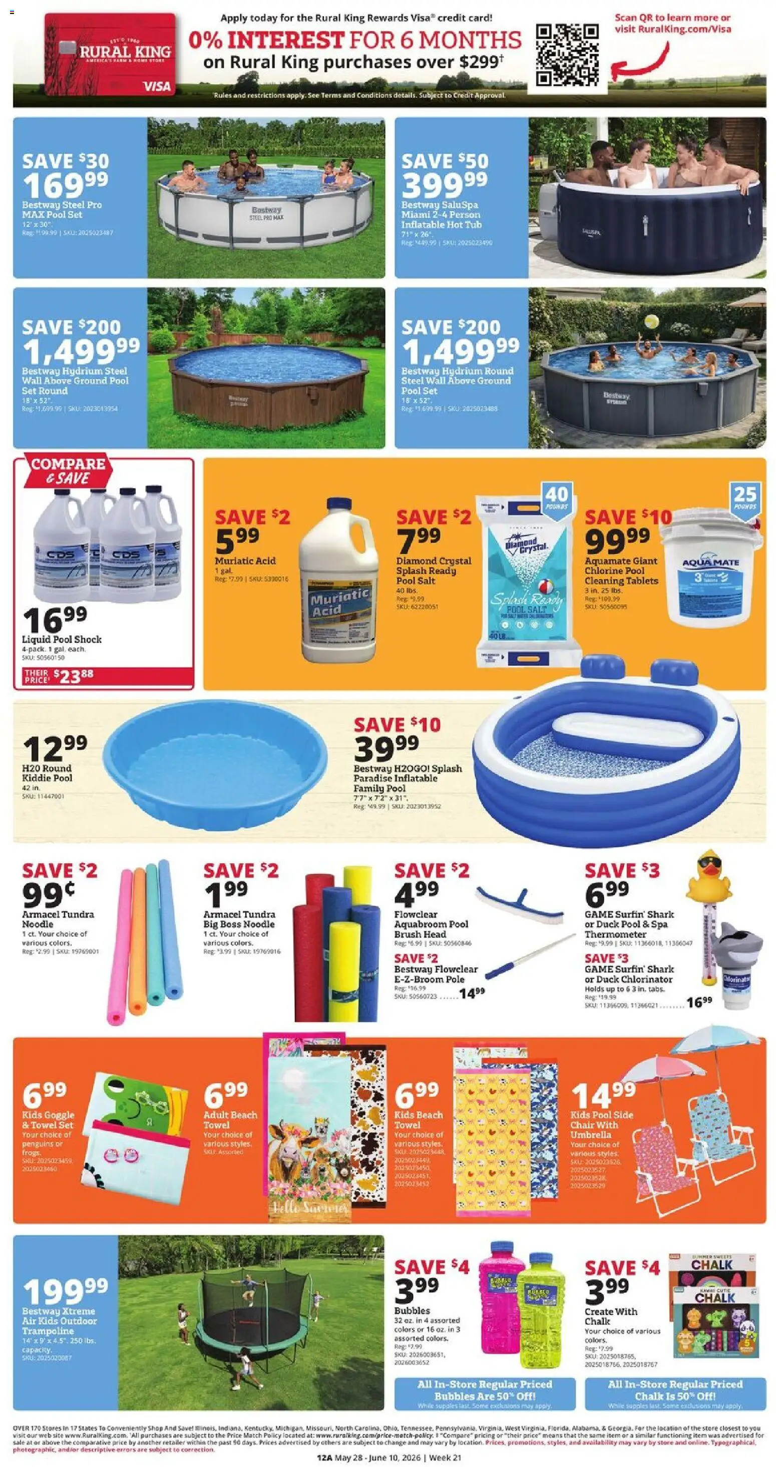 Rural King Weekly Ad - valid from 28.05.2026 | Page: 12 | Products: Brush, Umbrella, Shock, Thermometer