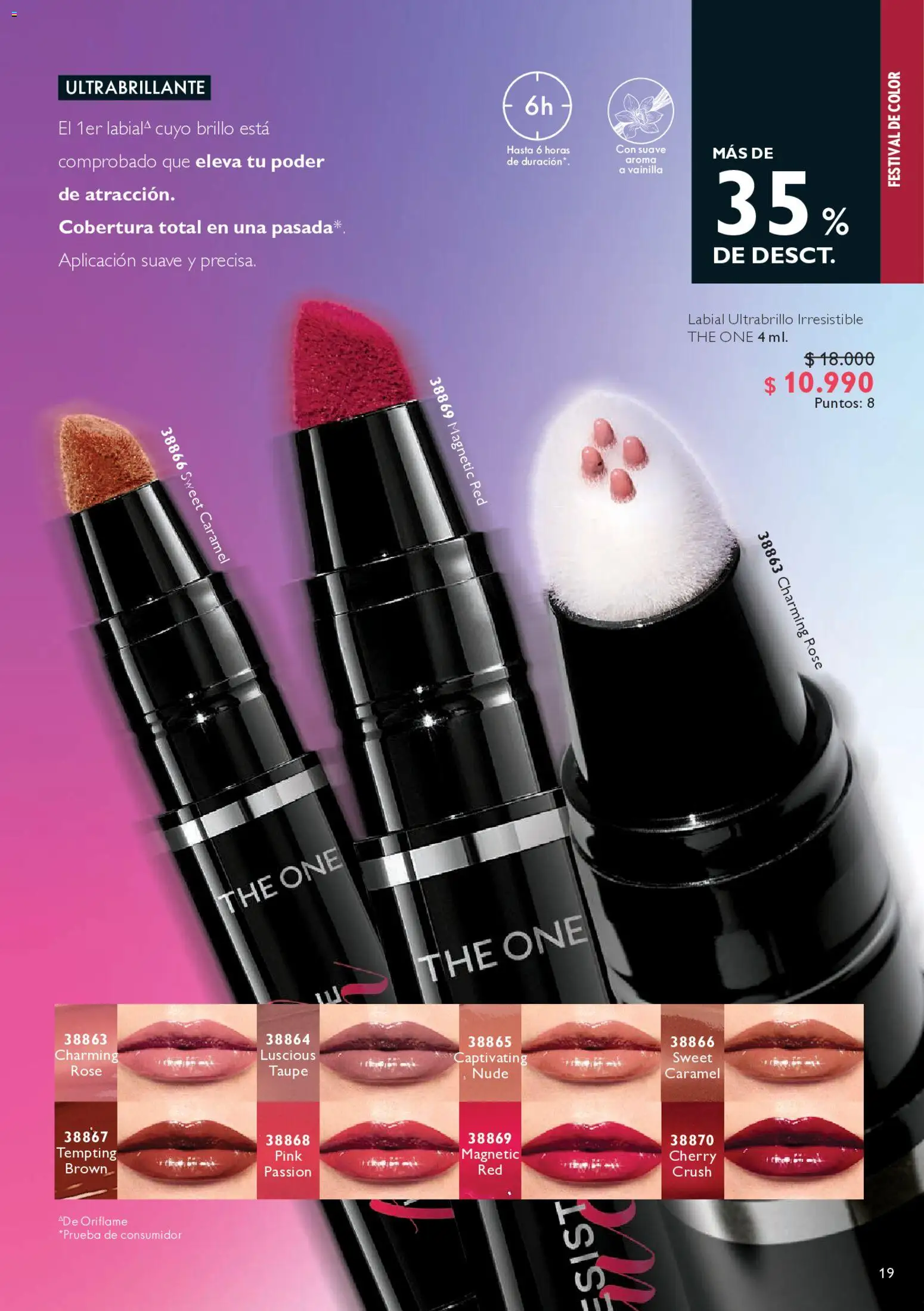 Oriflame Catálogo │ válido desde el 09.05.2026 | Página: 21 | Productos: Brillo, Labial