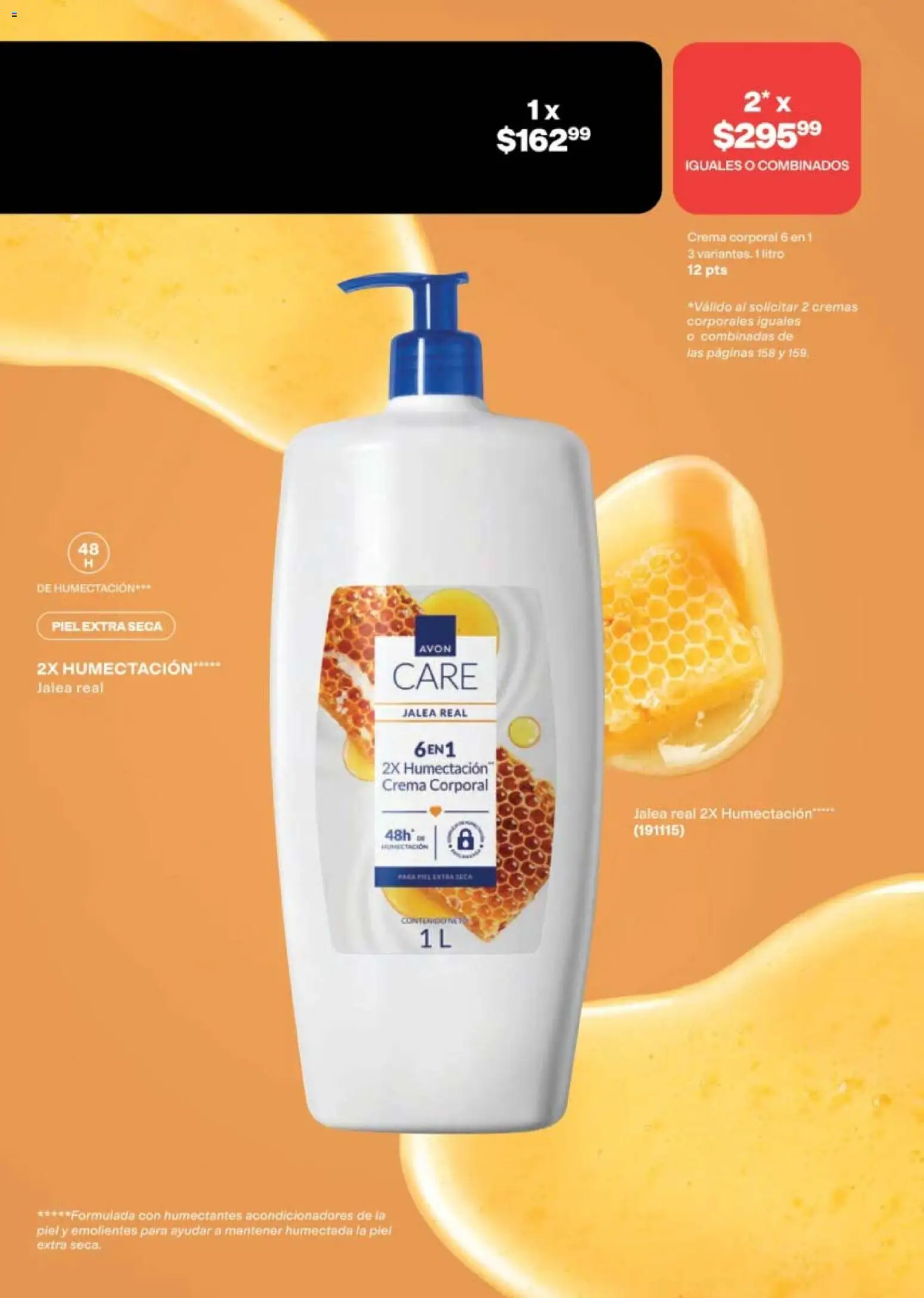 Nuevas ofertas de AVON válidas en toda la República Mexicana desde el 24.04.2026. ¡Encuentra las mejores ofertas en AVON campaña 7 2026! | Página: 159 | Productos: Crema, Body, Crema corporal