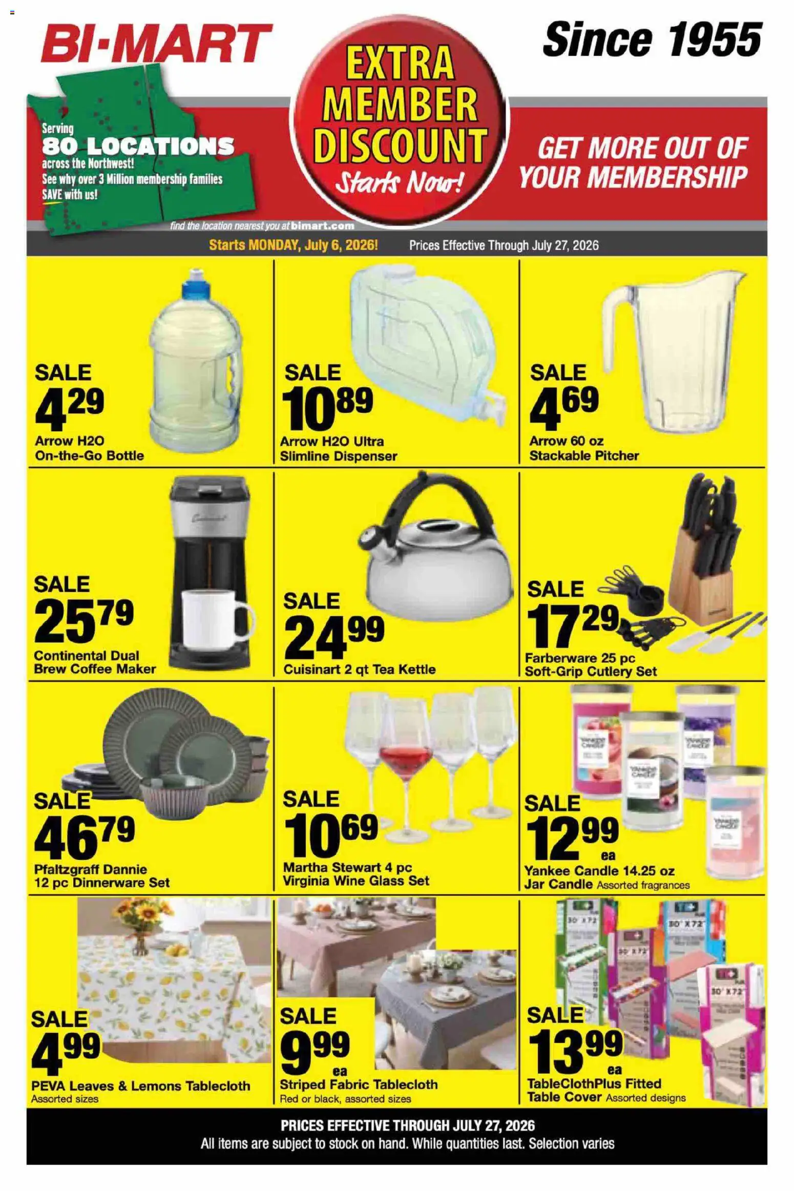 Bi-Mart Extra Member Discount | 07/06 catalogue cover