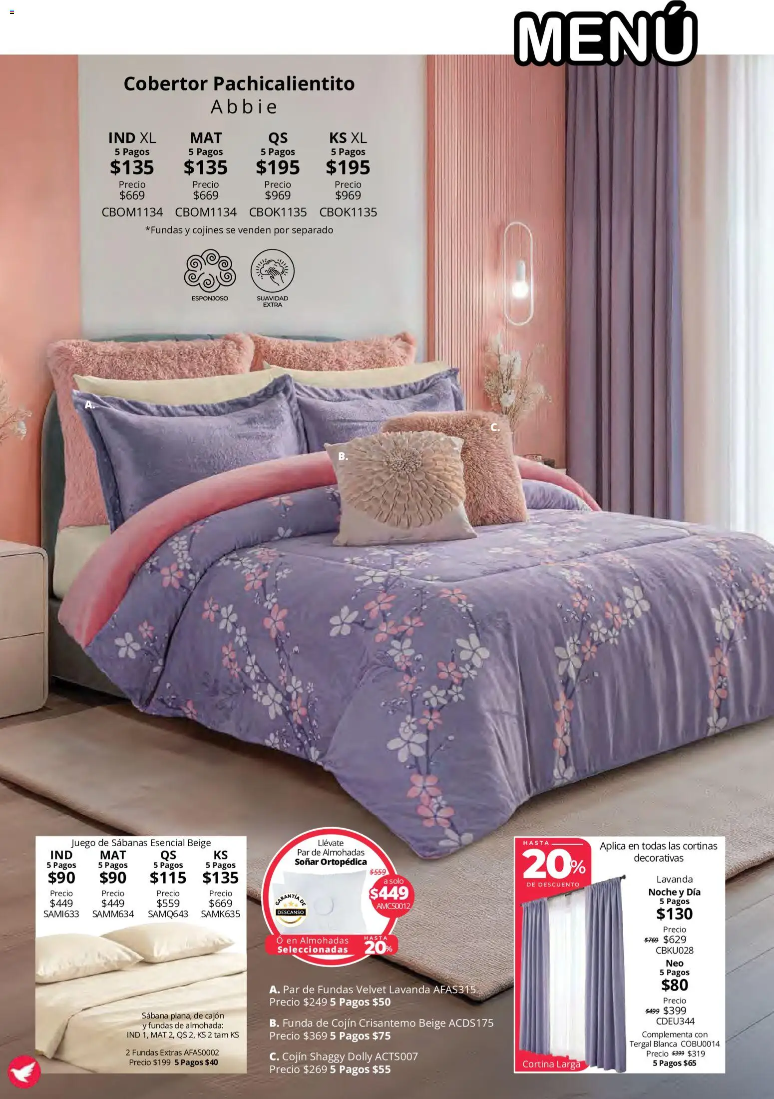 Nuevas ofertas de Colchas Concord válidas en toda la República Mexicana desde el 15/10/2026. ¡Encuentra las mejores ofertas en Colchas Concord catálogo Colección Cobertor Calor de Hogar! | Página: 24