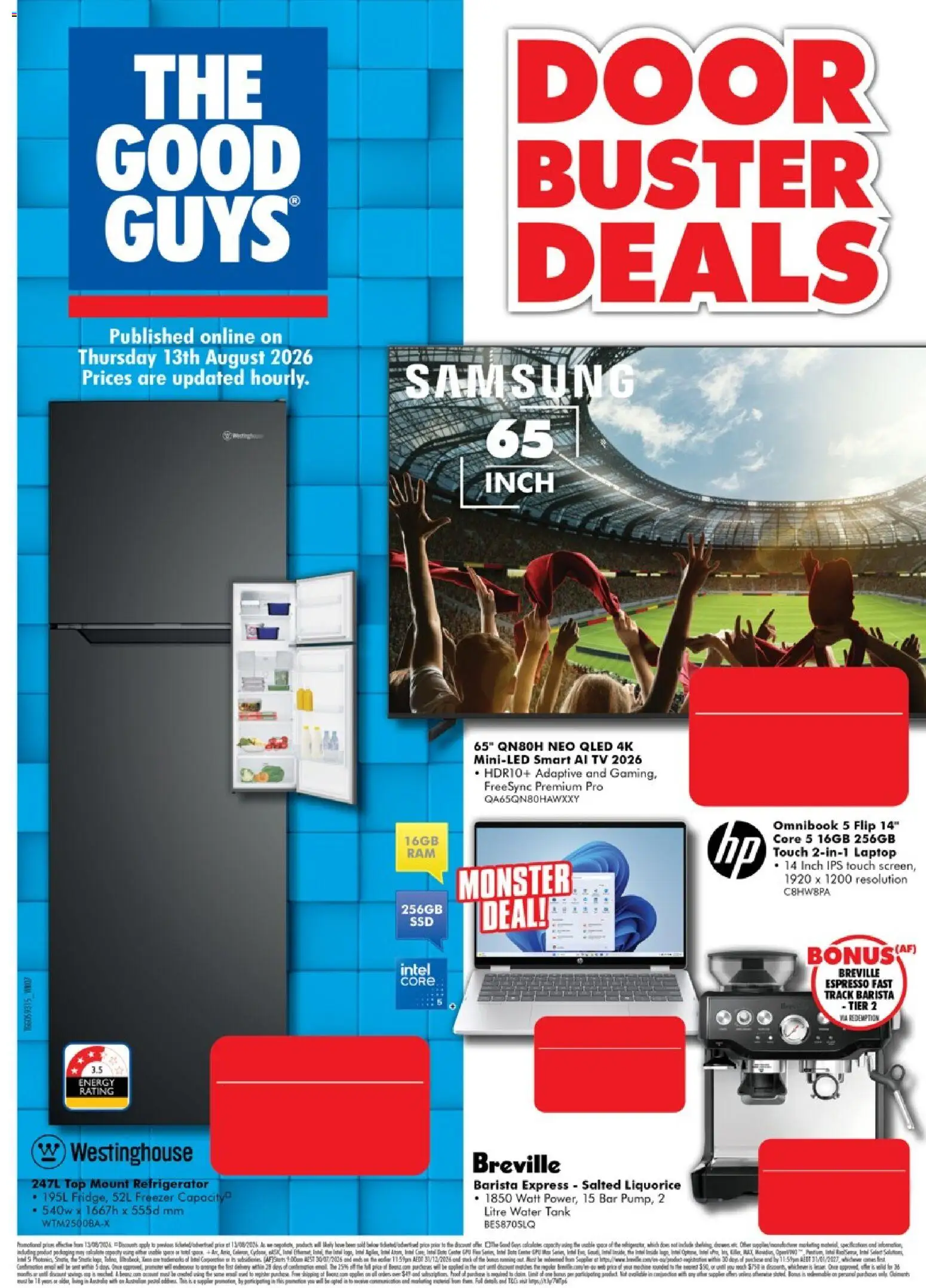 The Good Guys catalogue - valid from 13/08/2026 | Page: 2 | Products: Water, Tv, Freezer, Refrigerator
