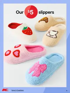 Preview of Kmart catalogue - valid from 16.04.2026 | Page: 16 | Products: Slippers
