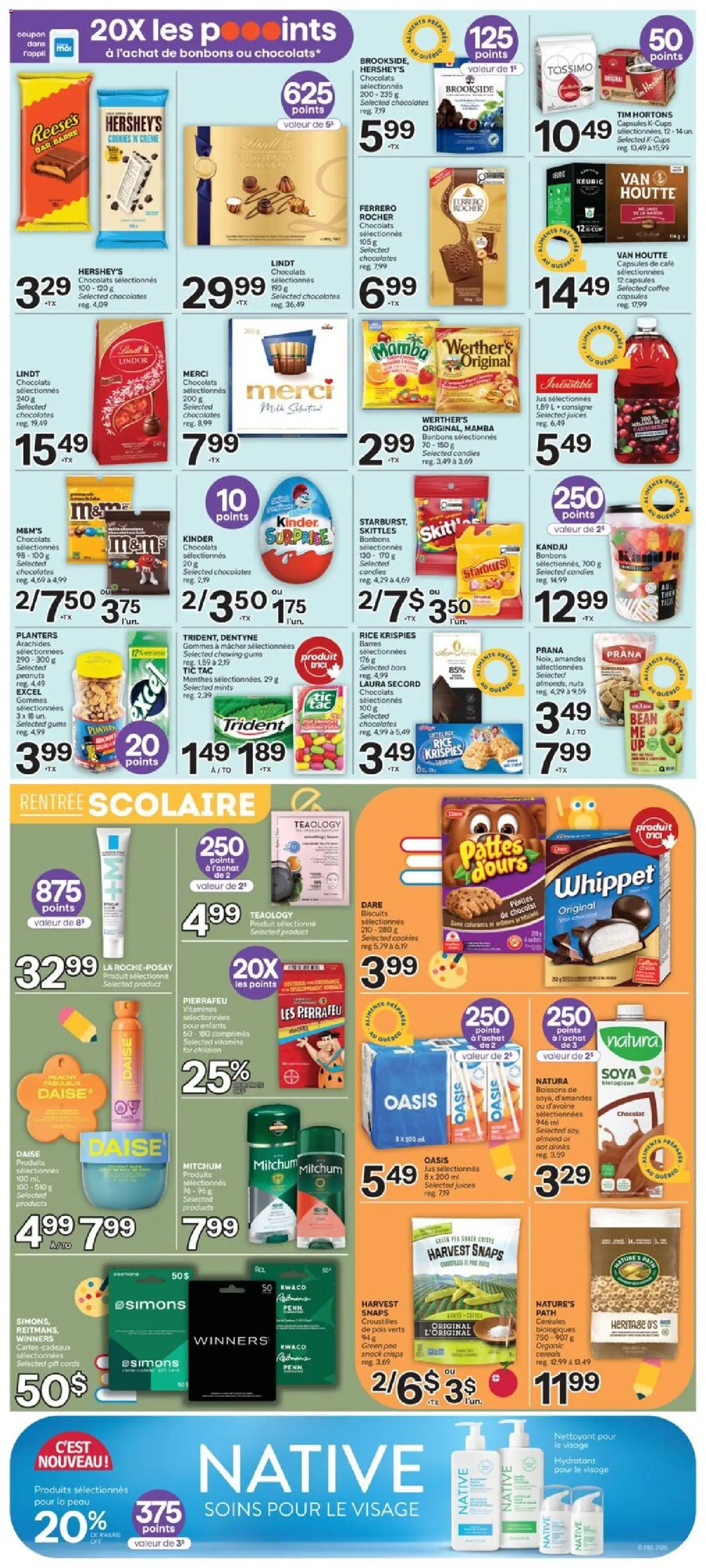 Brunet flyer valid from Aug 20, 2026 | Page: 8 | Products: Candies, Cookies, Ferrero Rocher, Coffee
