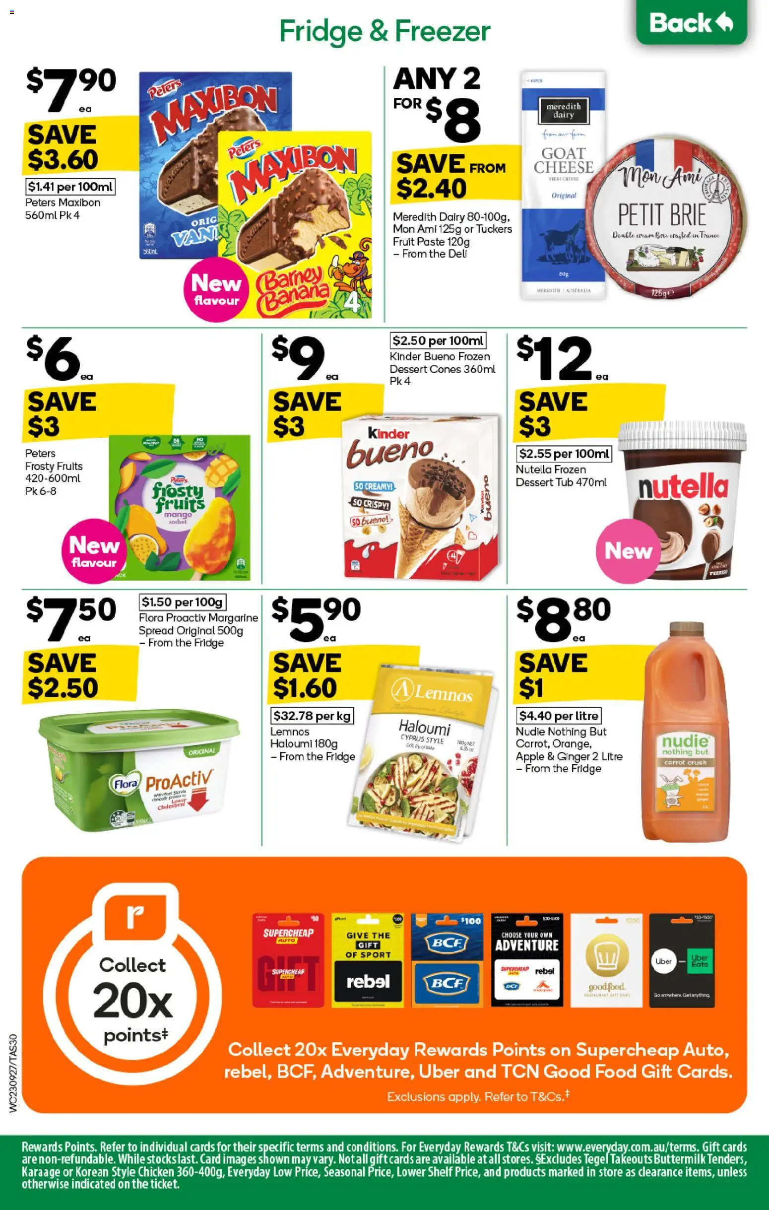 Woolworths catalogue - valid from 23/09/2026 | Page: 32 | Products: Margarine, Cheese, Dessert, Fruit