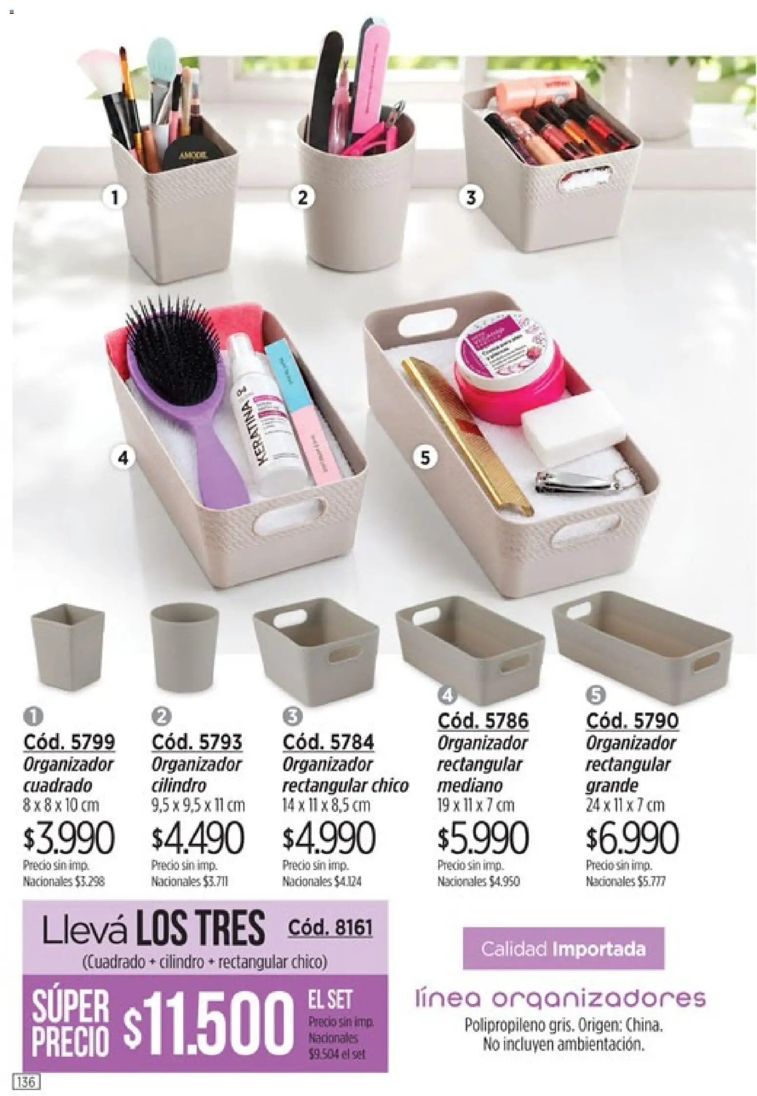 Catálogo Amodil Campaña 15 │ válido desde el 26/08/2026 | Página: 136 | Productos: Organizador