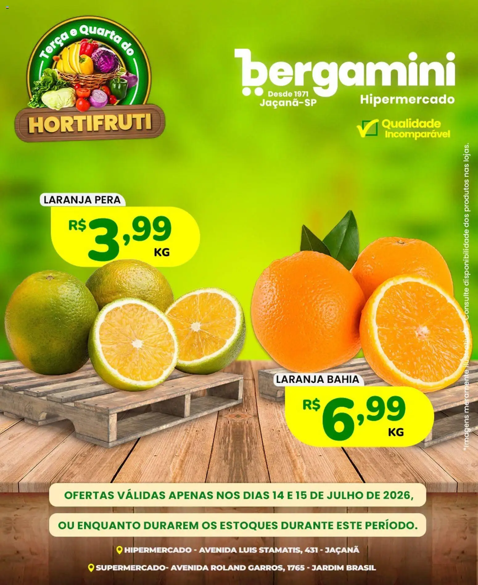 Supermercado Bergamini Folheto - válido de 14/07/2026 | Página: 8 | Produtos: Pera