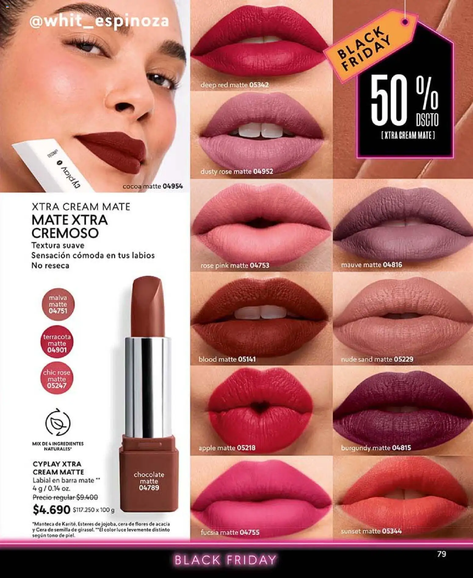 Catálogo CyZone Campaña 16 │ válido desde el 28.09.2026 | Página: 79 | Productos: Manteca, Chocolate, Labial, Ingredientes