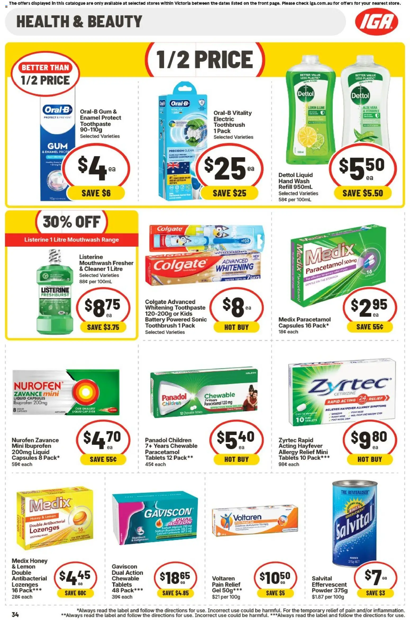 IGA catalogue - valid from 26/08/2026 | Page: 31 | Products: Gum, Honey, Lime, Pain relief