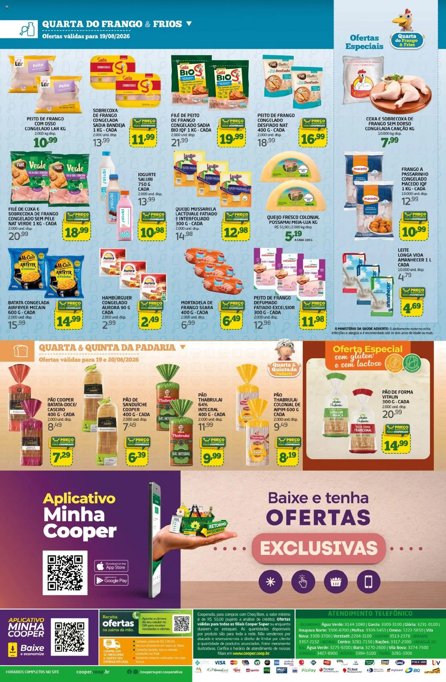 Cooper Folheto - válido de 17/08/2026 | Página: 2 | Produtos: Queijo, Mortadela, Carne, Gergelim