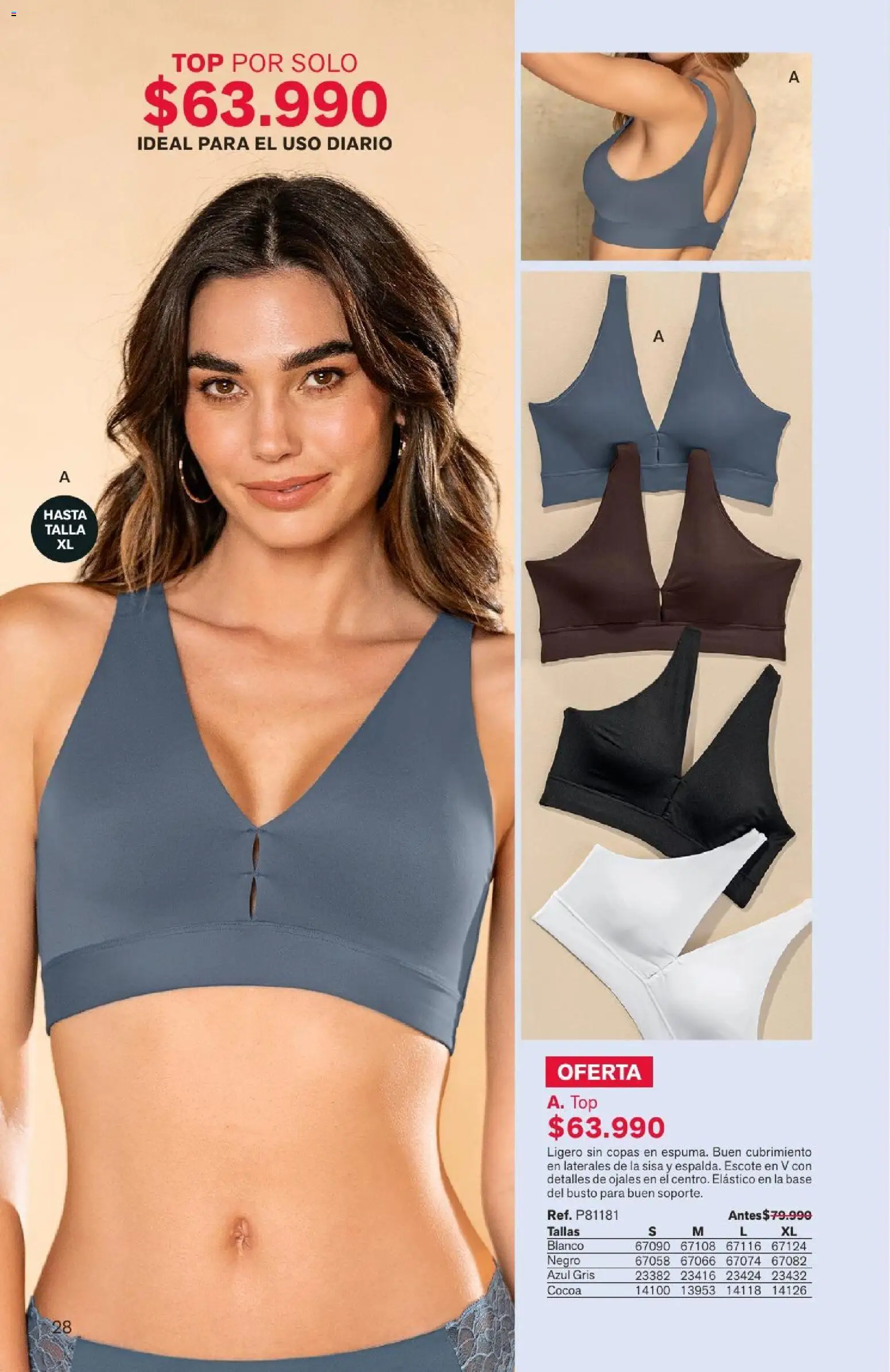 Leonisa revista - valida desde el 04/08/2026 | Página: 28 | Productos: Top