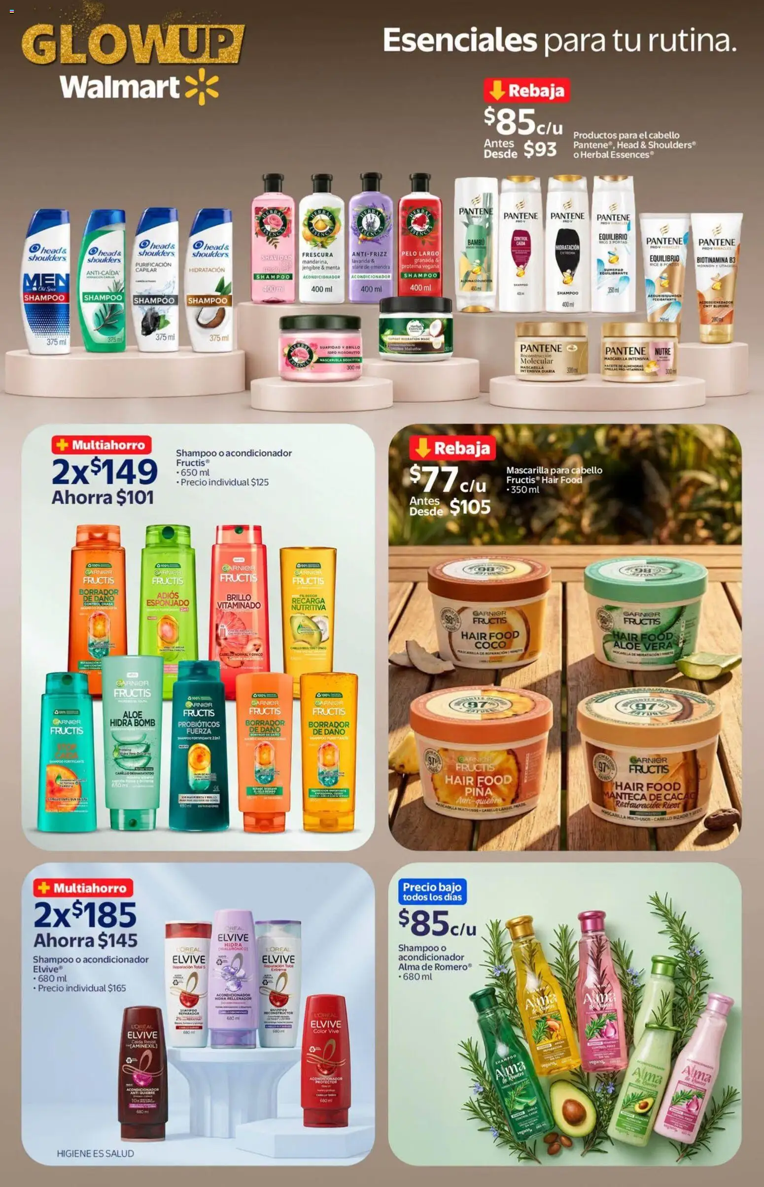 Nuevas ofertas de Walmart válidas en toda la República Mexicana desde el 18/09/2026. ¡Encuentra las mejores ofertas en Walmart folleto Tu rutina K-Beauty a precios bajos.! | Página: 22 | Productos: Almendras, Granada, Aloe Vera, Head & Shoulders