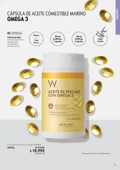 Oriflame Ofertas válido desde el 10.07.2026 | Página: 77 | Productos: Frasco, Base, Aceite, Gelatina