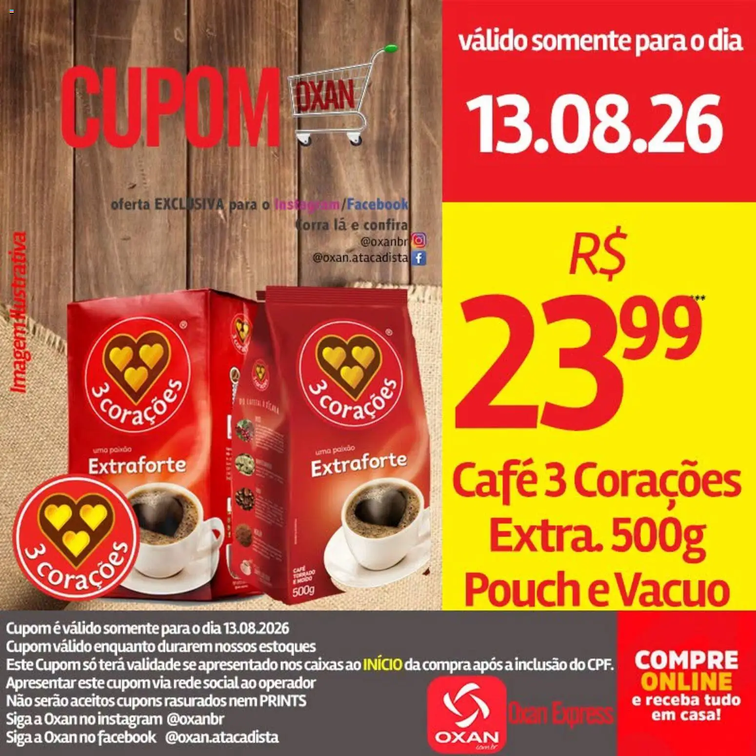 Oxan Atacadista Folheto - válido de 13/08/2026 | Página: 8 | Produtos: Café