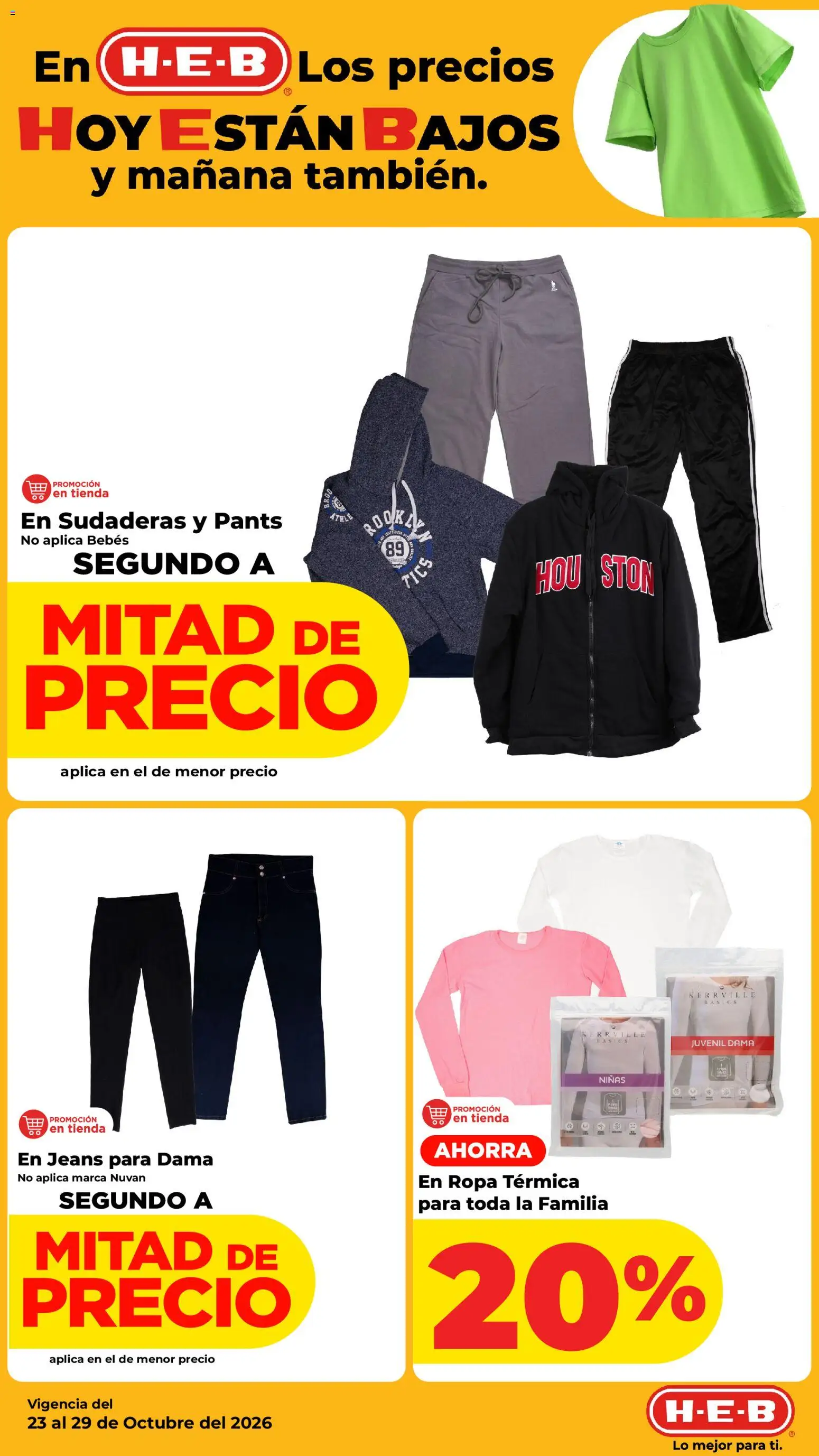 Nuevas ofertas de H-E-B válidas en toda la República Mexicana desde el 23/10/2026. ¡Encuentra las mejores ofertas en H-E-B folleto! | Página: 13