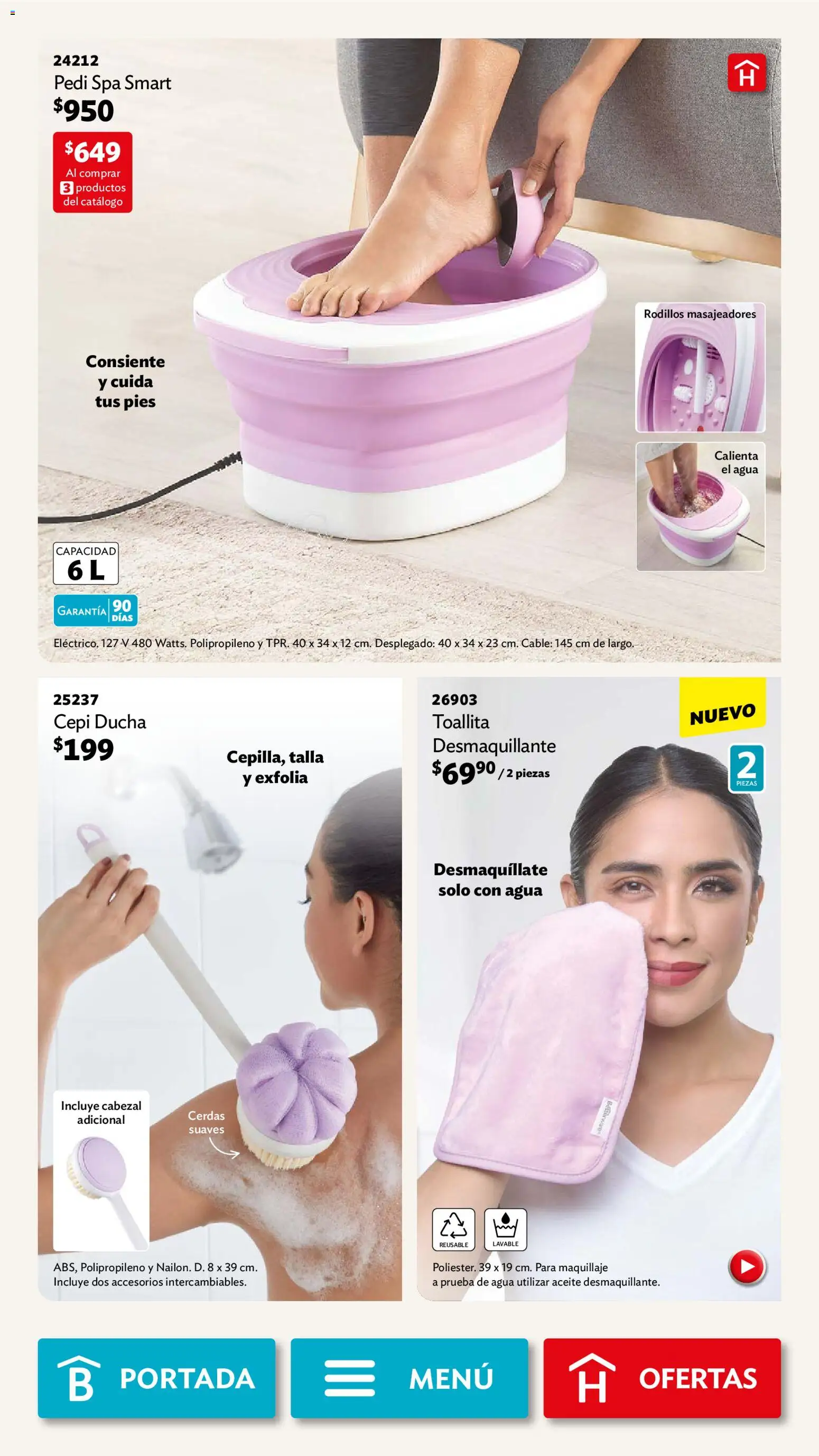 Nuevas ofertas de Betterware válidas en toda la República Mexicana desde el 02/02/2026. ¡Encuentra las mejores ofertas en Betterware campaña 2 2026! | Página: 78 | Productos: Desmaquillante, Aceite, Cable, Maquillaje