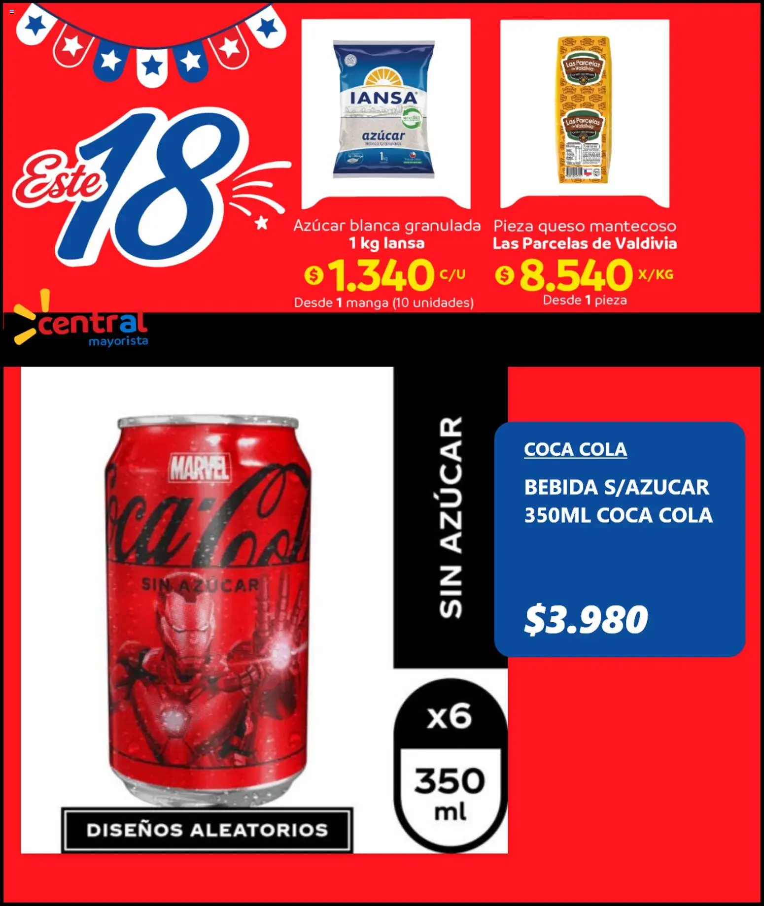 Central Mayorista Ofertas │ válido desde el 03.08.2026 | Página: 3 | Productos: Manga, Queso, Azucar