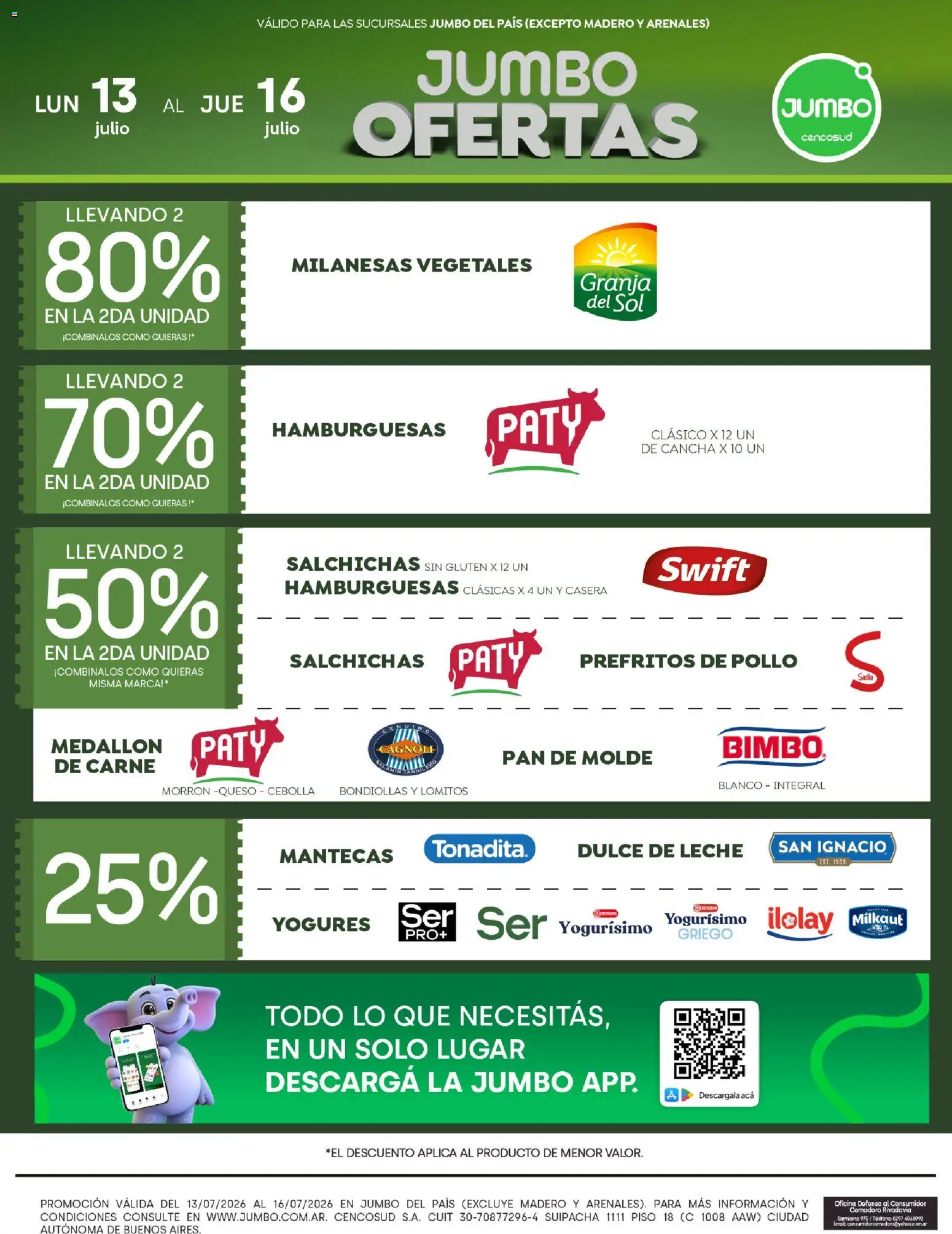 Jumbo - Ofertas | Córdoba │ válido desde el 13/07/2026 | Página: 2 | Productos: Pollo, Cebolla, Queso, Pan