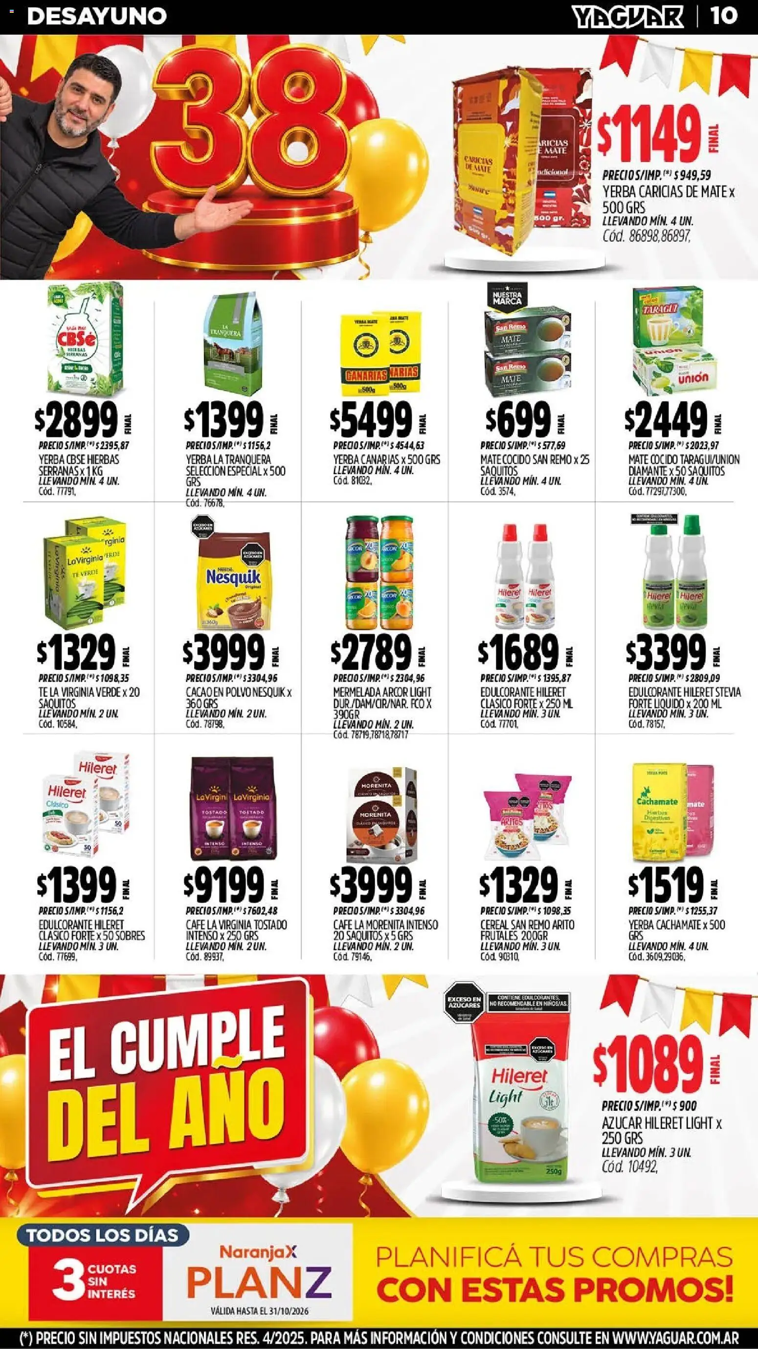 Yaguar - Oferta Semanal Parque Chacabuco │ válido desde el 12/10/2026 | Página: 11