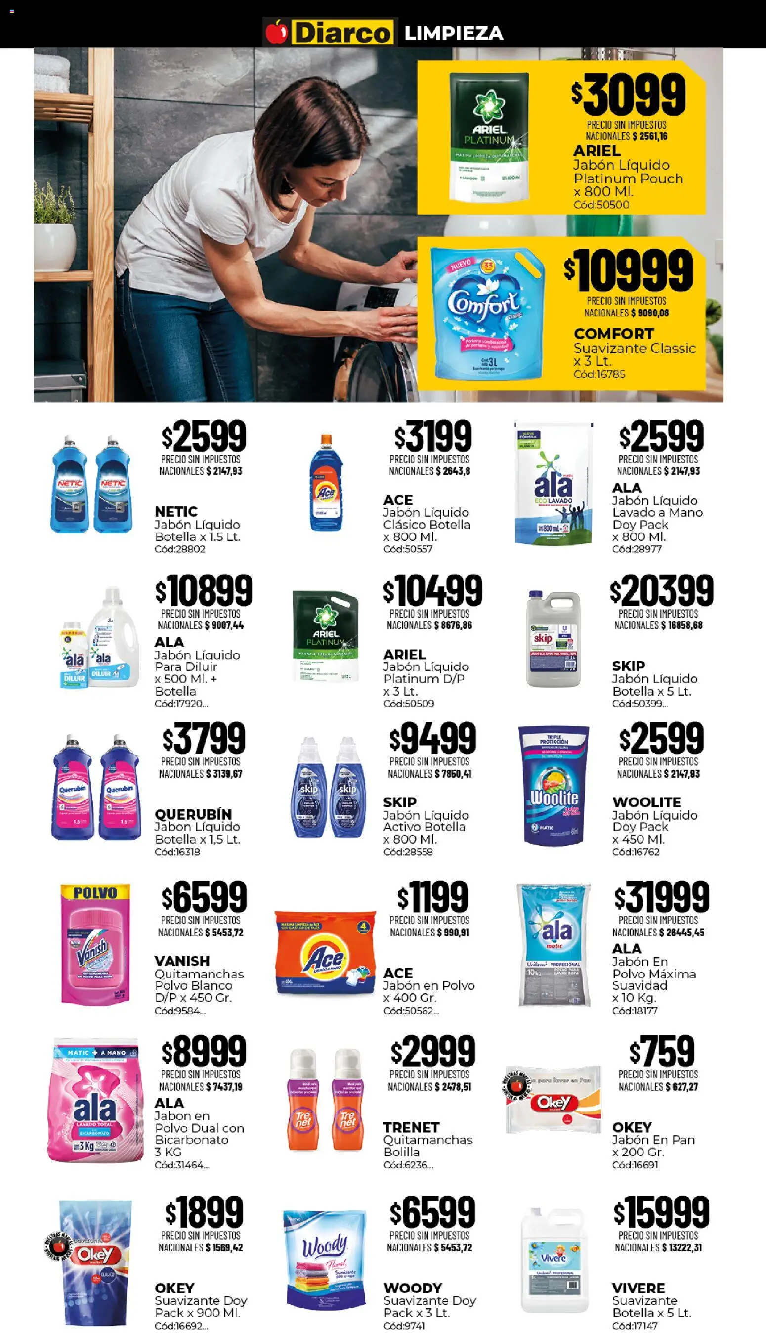 Diarco ofertas │ válido desde el 17/08/2026 | Página: 17 | Productos: Jabón, Jabón en polvo, Quitamanchas, Pan