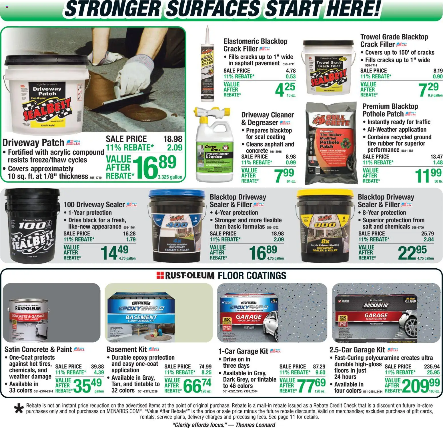 Menards Weekly Ad - valid from 07/30/2026 | Page: 2 | Products: Acrylic, Tire, Salt