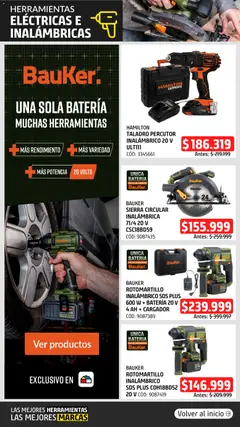 Vista previa Sodimac catálogo válido desde el 16.06.2026 | Página: 3 | Productos: Rotomartillo, Batería, Taladro, Sierra