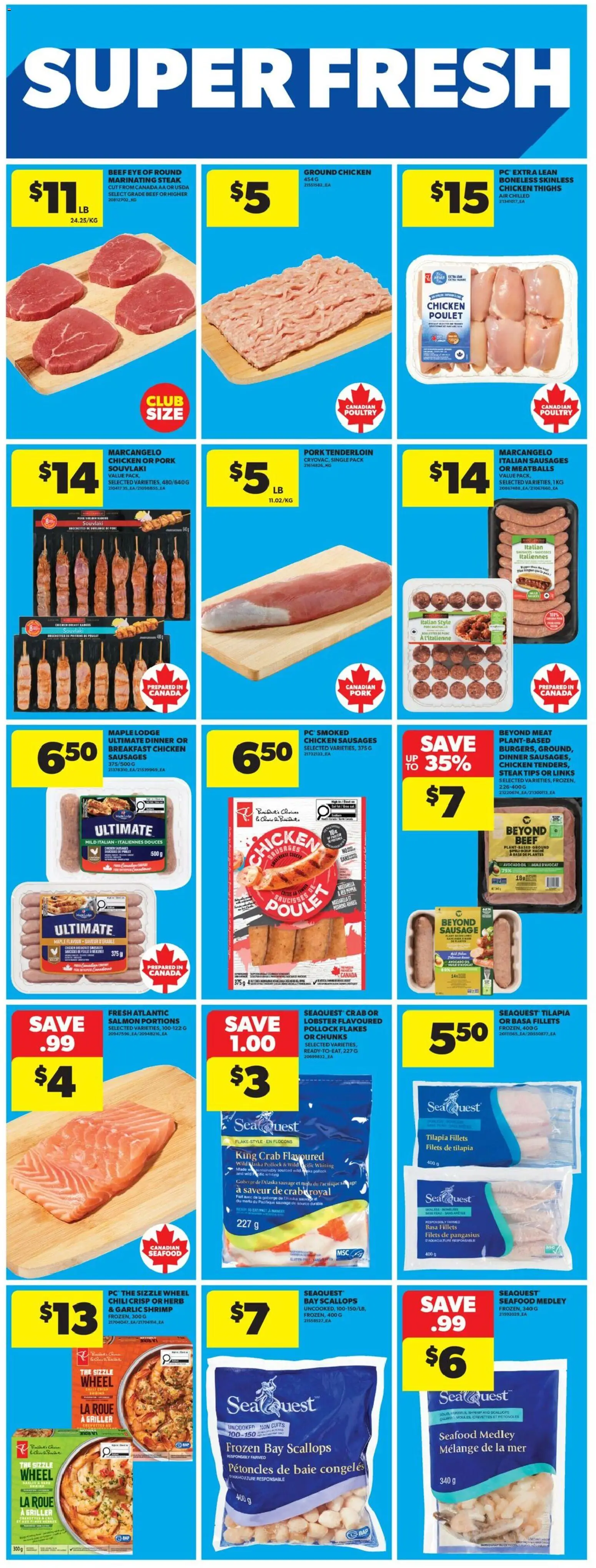 Real Canadian Superstore flyer valid from Aug 6, 2026 | Page: 15 | Products: PC, Oil, Chicken, Pork