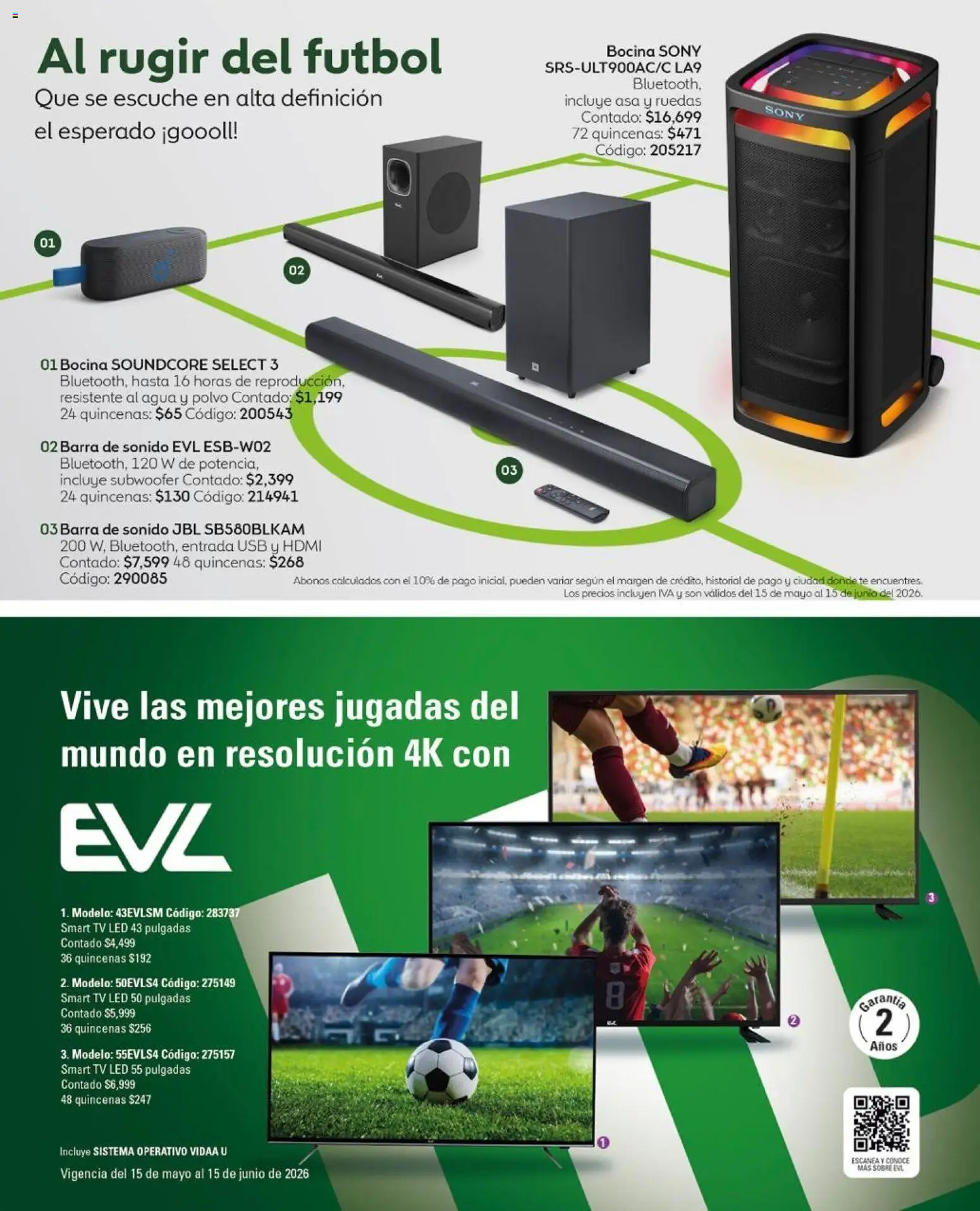 Nuevas ofertas de Coppel válidas en toda la República Mexicana desde el 01.05.2026. ¡Encuentra las mejores ofertas en Coppel catálogo Ganamos! | Página: 18 | Productos: Agua, Bocina, Barra, Sobre