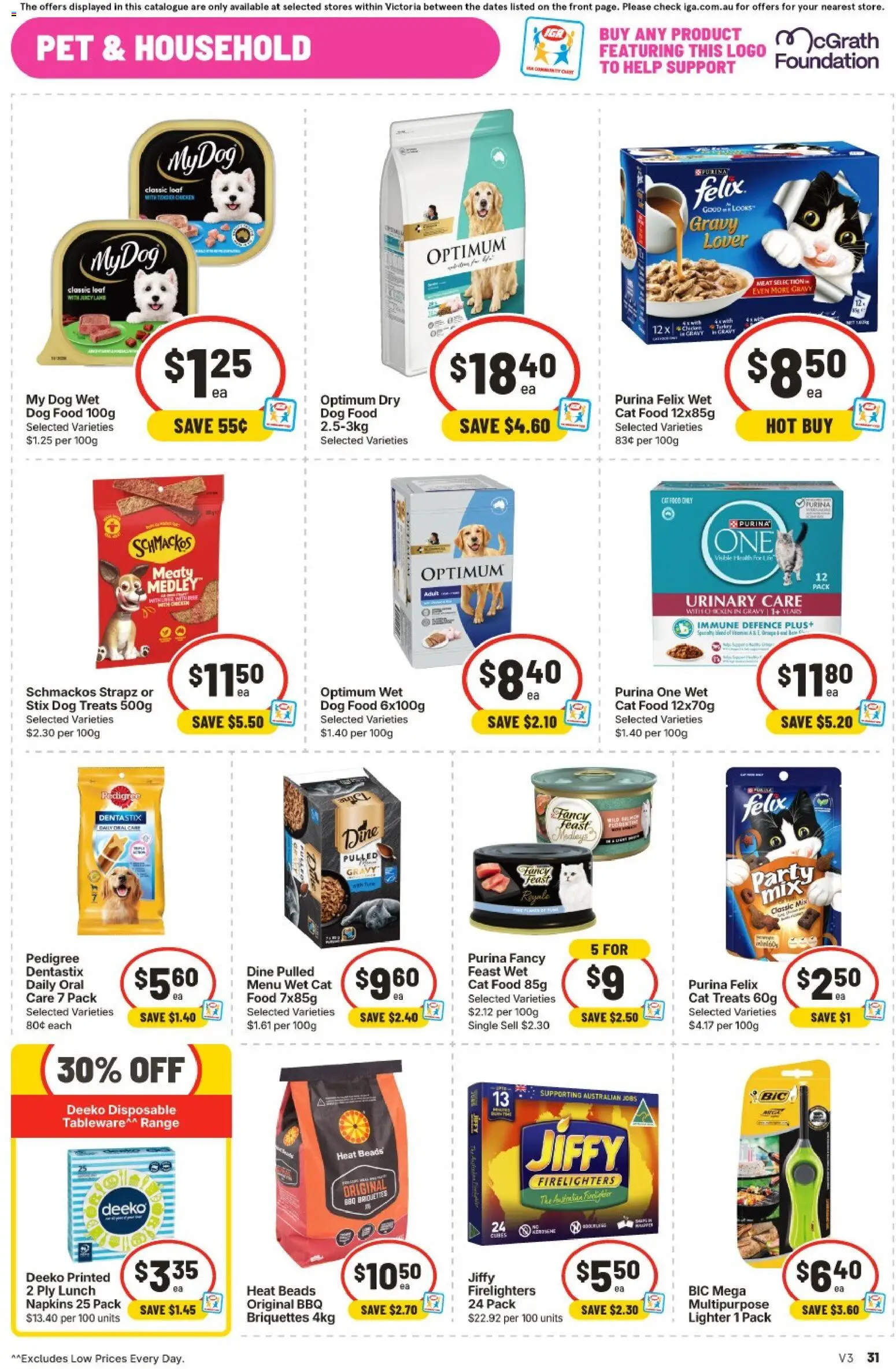 IGA catalogue - valid from 16/09/2026 | Page: 44 | Products: Briquettes, Meat, Dog food, Multipurpose