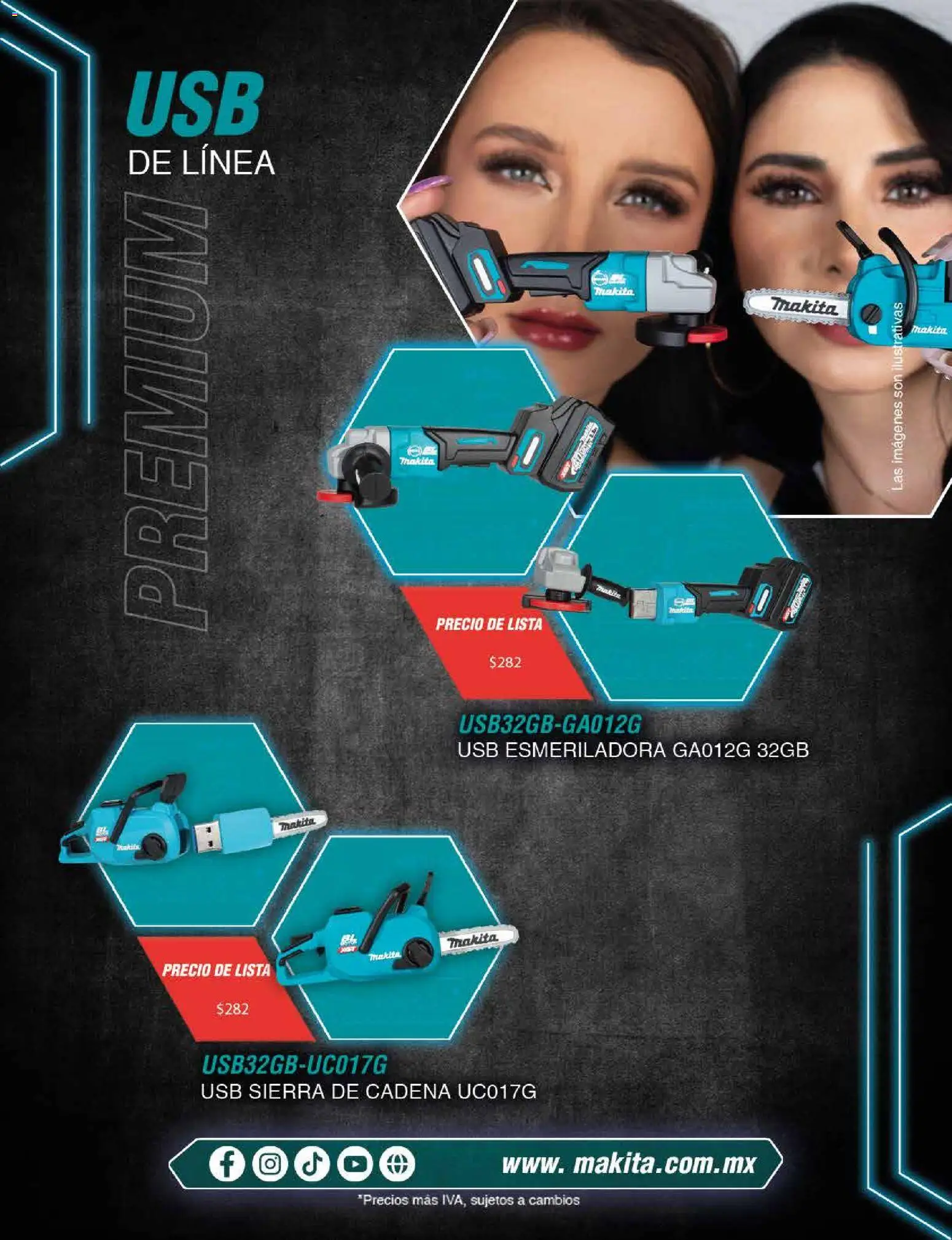 Nuevas ofertas de Makita válidas en toda la República Mexicana desde el 18/02/2026. ¡Encuentra las mejores ofertas en Makita catálogo Publicidad! | Página: 15 | Productos: Usb, Sierra, Cadena