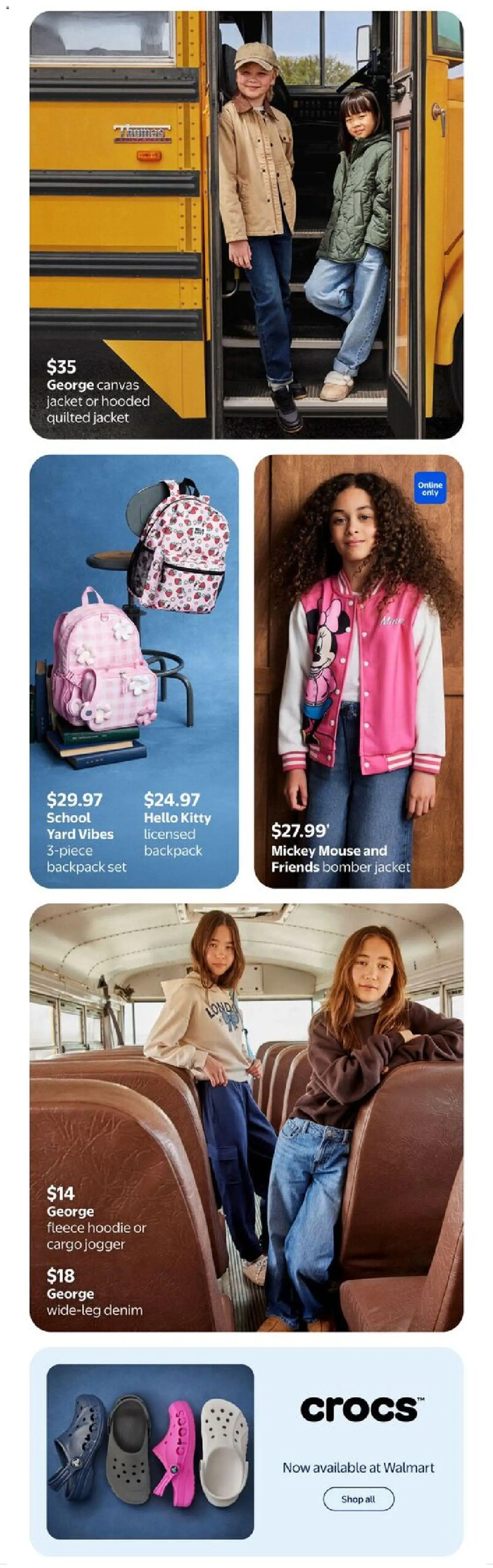 Walmart flyer valid from Jul 30, 2026 | Page: 19 | Products: Mouse, Shoes, Hoodie, Jacket